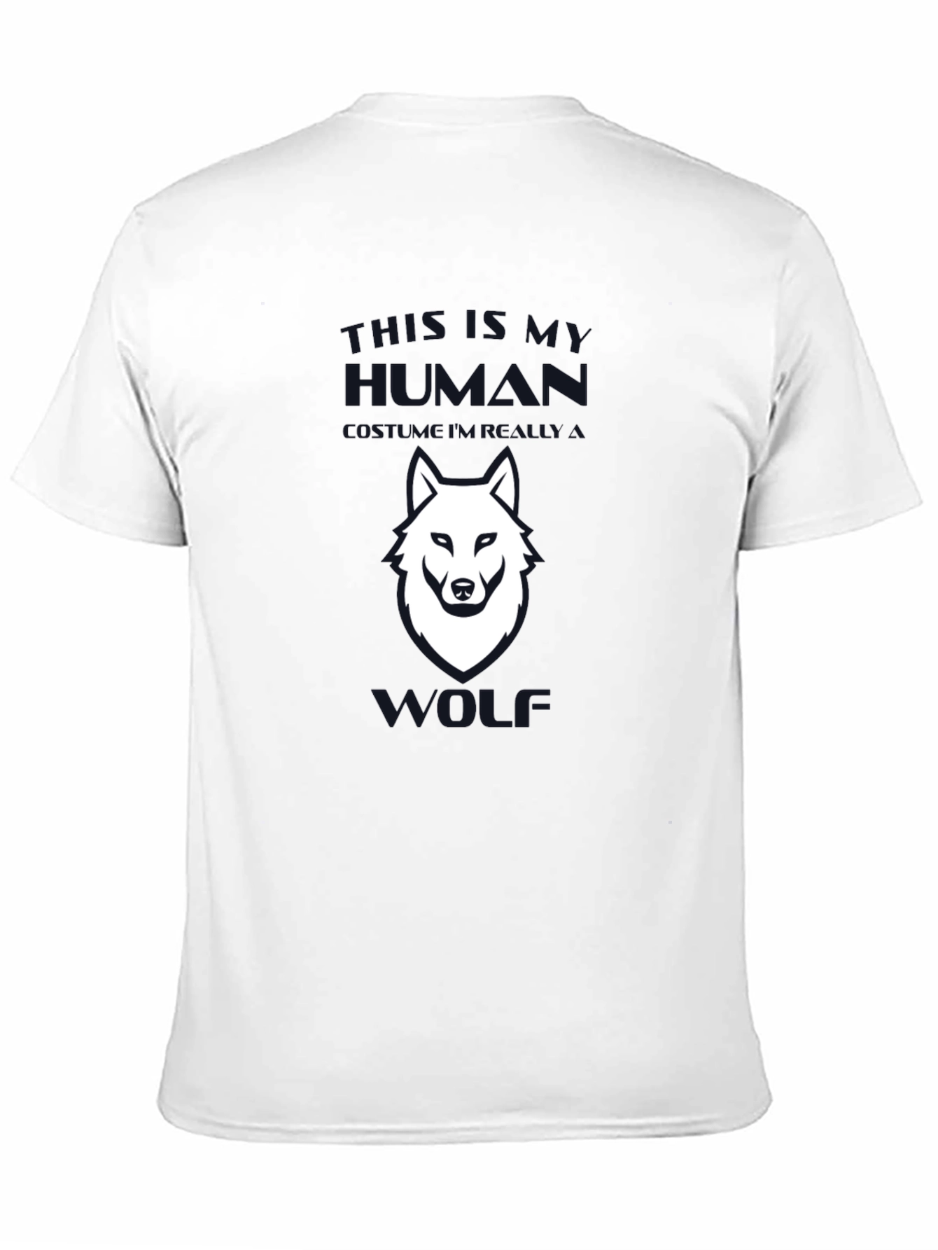 Black This is My Human Wolf Graphic Tee - Black view 11