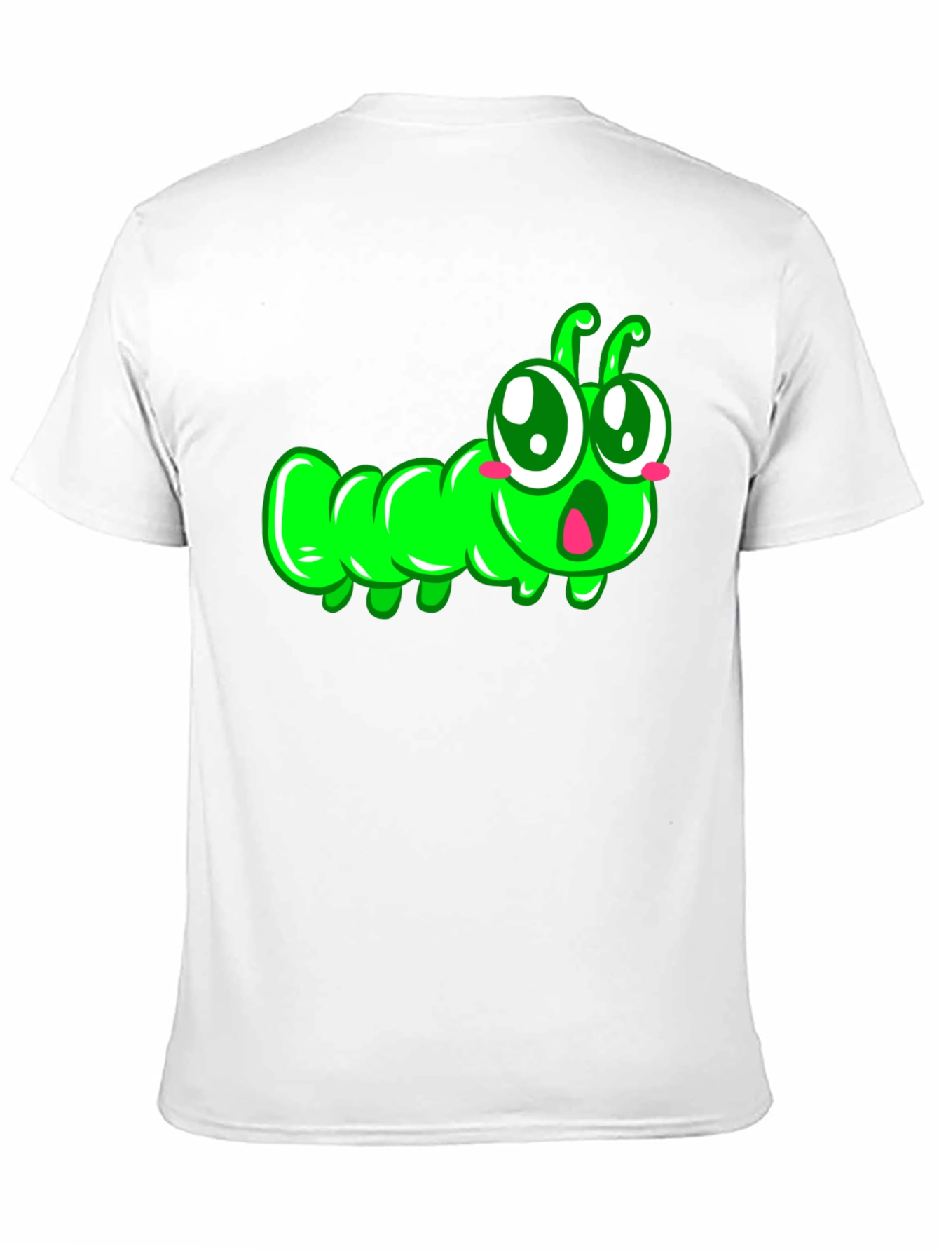 Black Cute Cartoon Caterpillar T-Shirt view 11