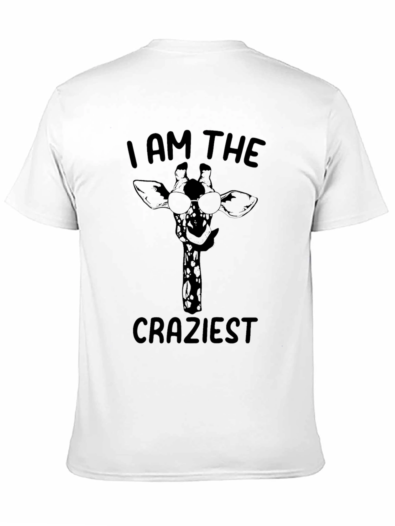 Black Crazy Giraffe Graphic Tee view 11