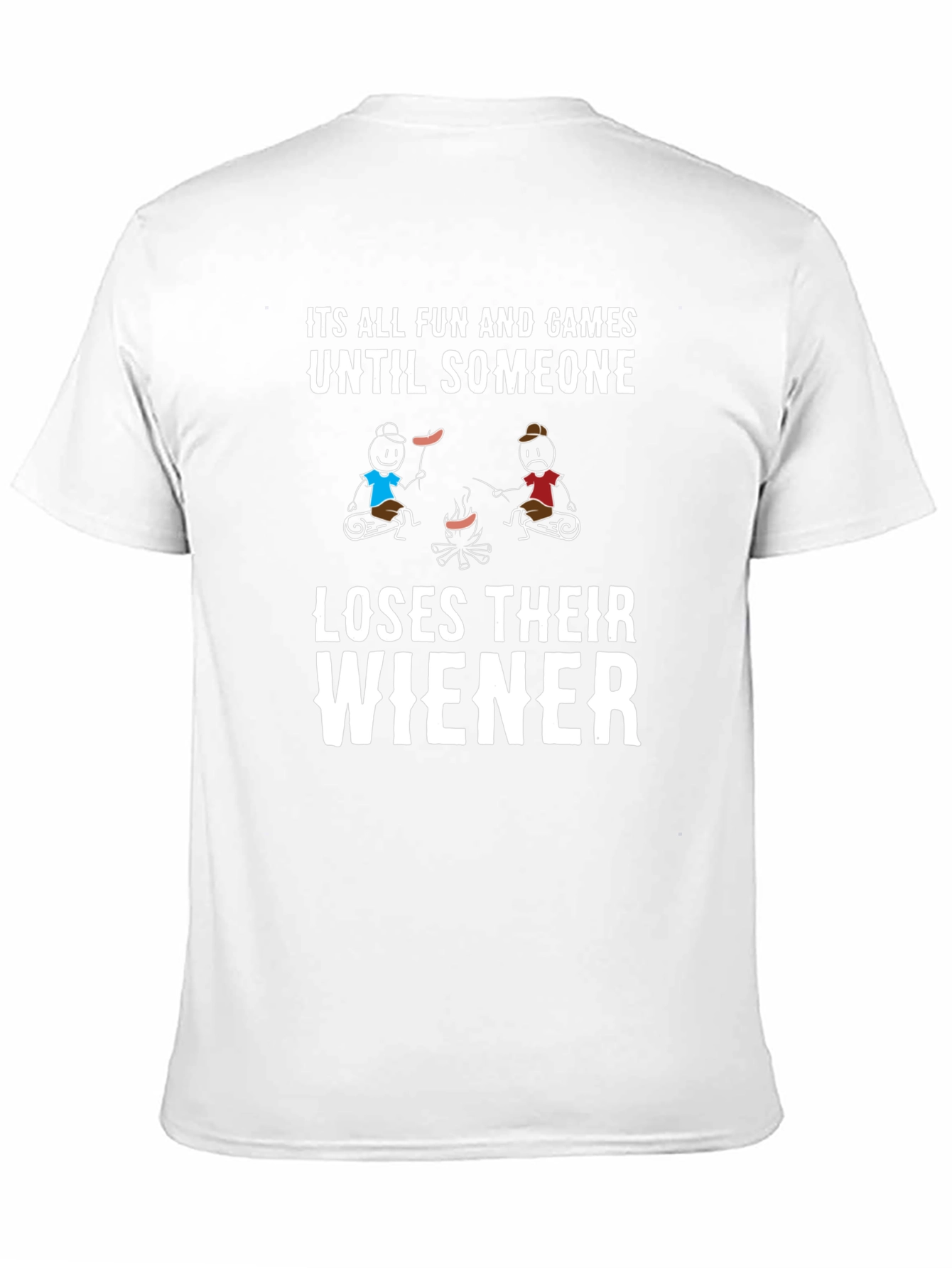 Black Funny Camping Wiener T-Shirt view 11