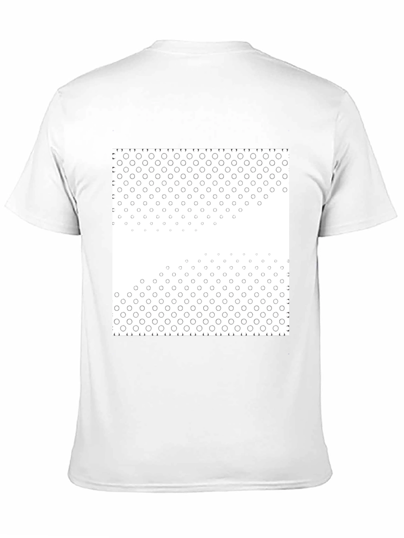 Black Black Tee with Geometric Circle Pattern view 11
