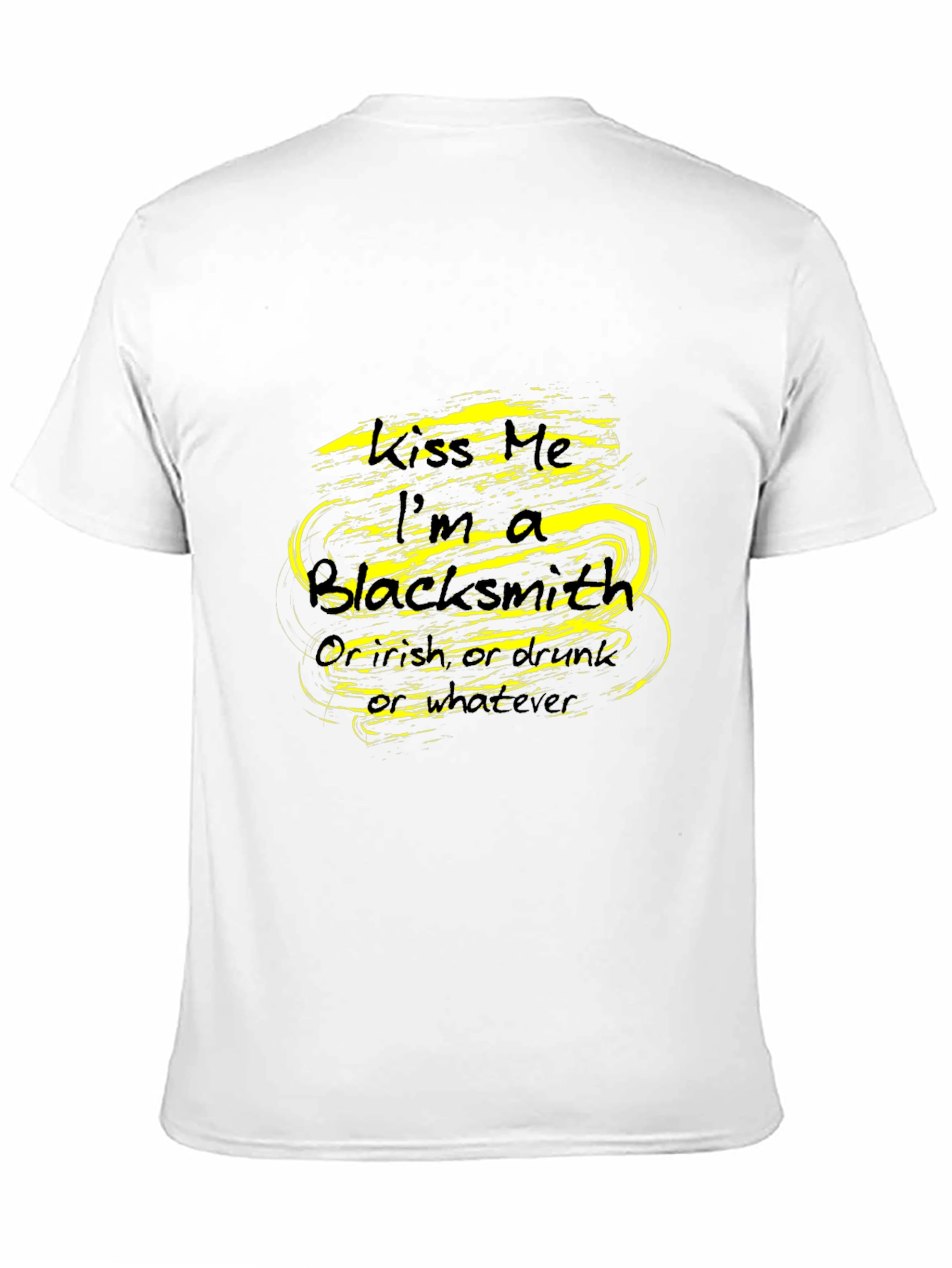 Black Kiss Me I'm A Blacksmith - Novelty T-Shirt view 11