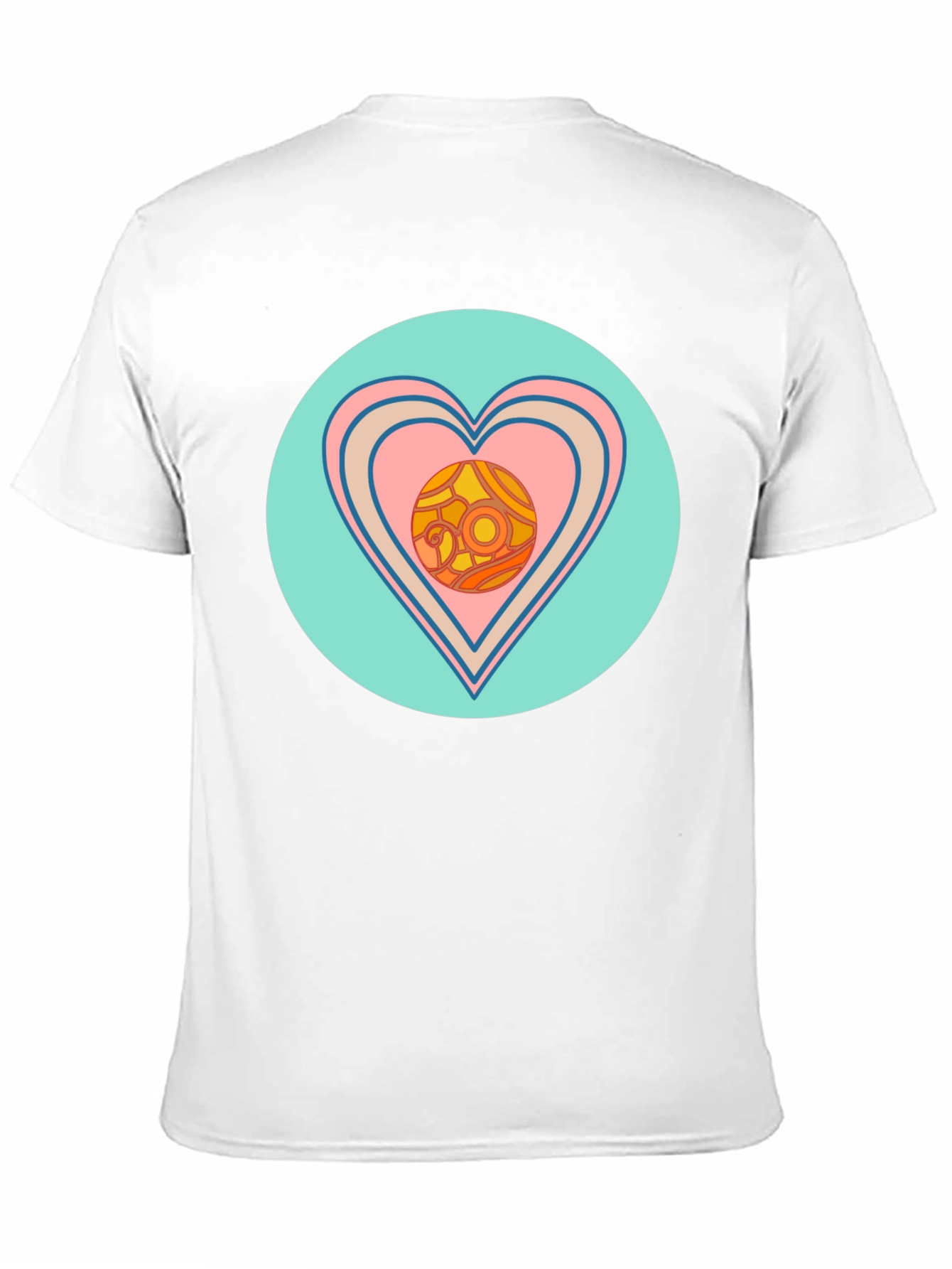 Black Retro Heart Graphic T-Shirt - Black view 11