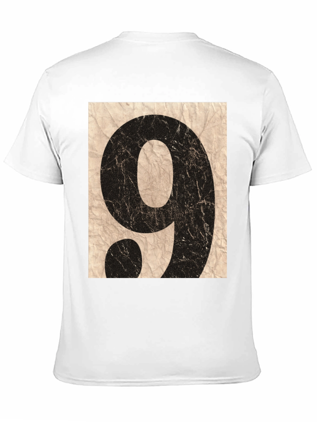 Black Vintage Number 9 Graphic T-Shirt view 11