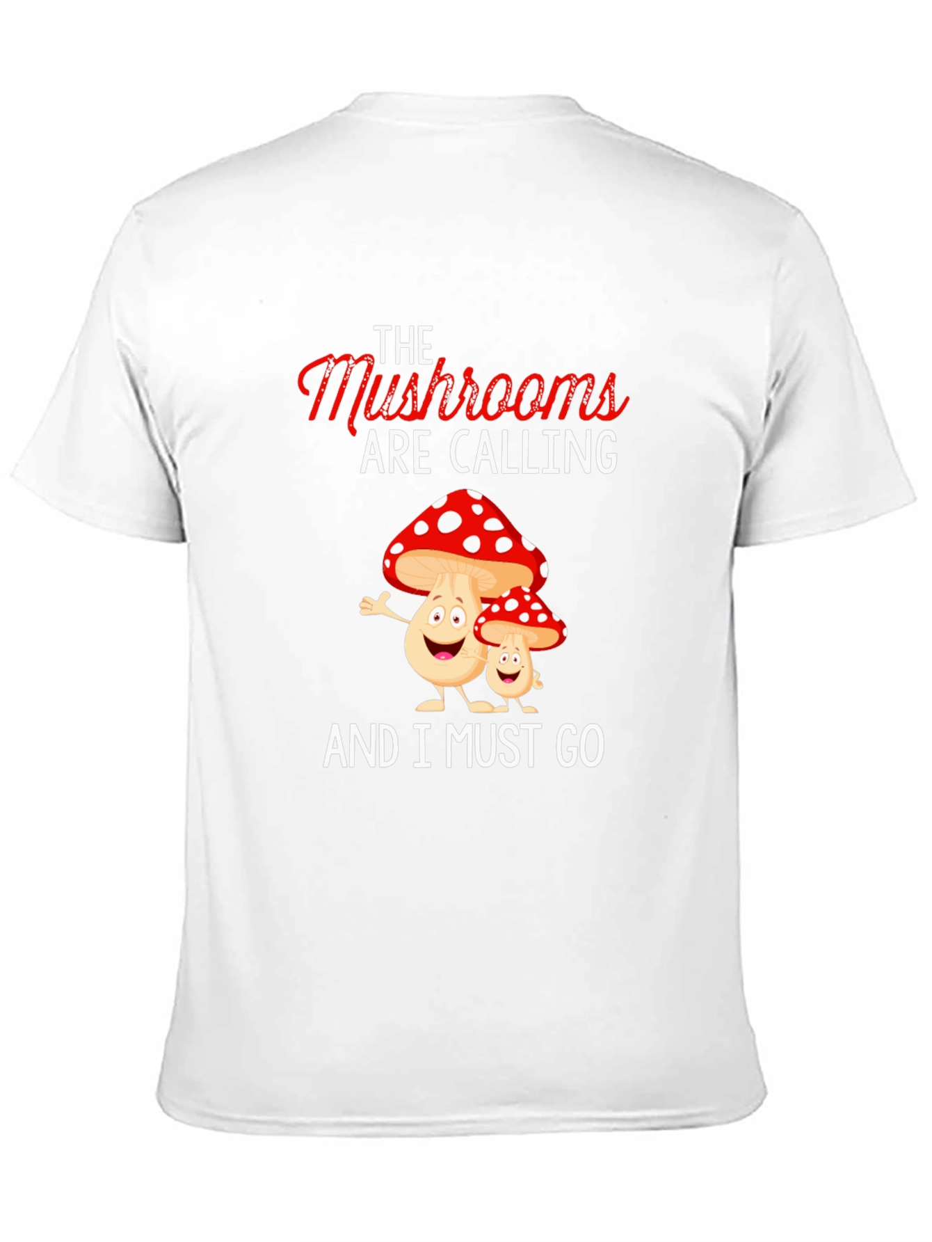 Black Mushroom Calling T-Shirt view 11