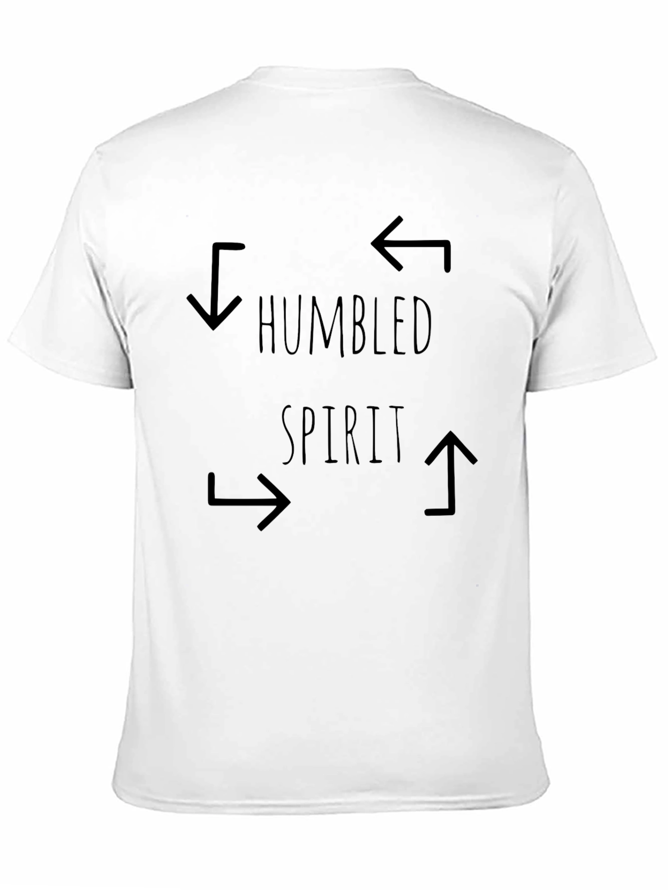 Black Humbled Spirit Graphic Tee - Black Crew Neck Shirt view 11