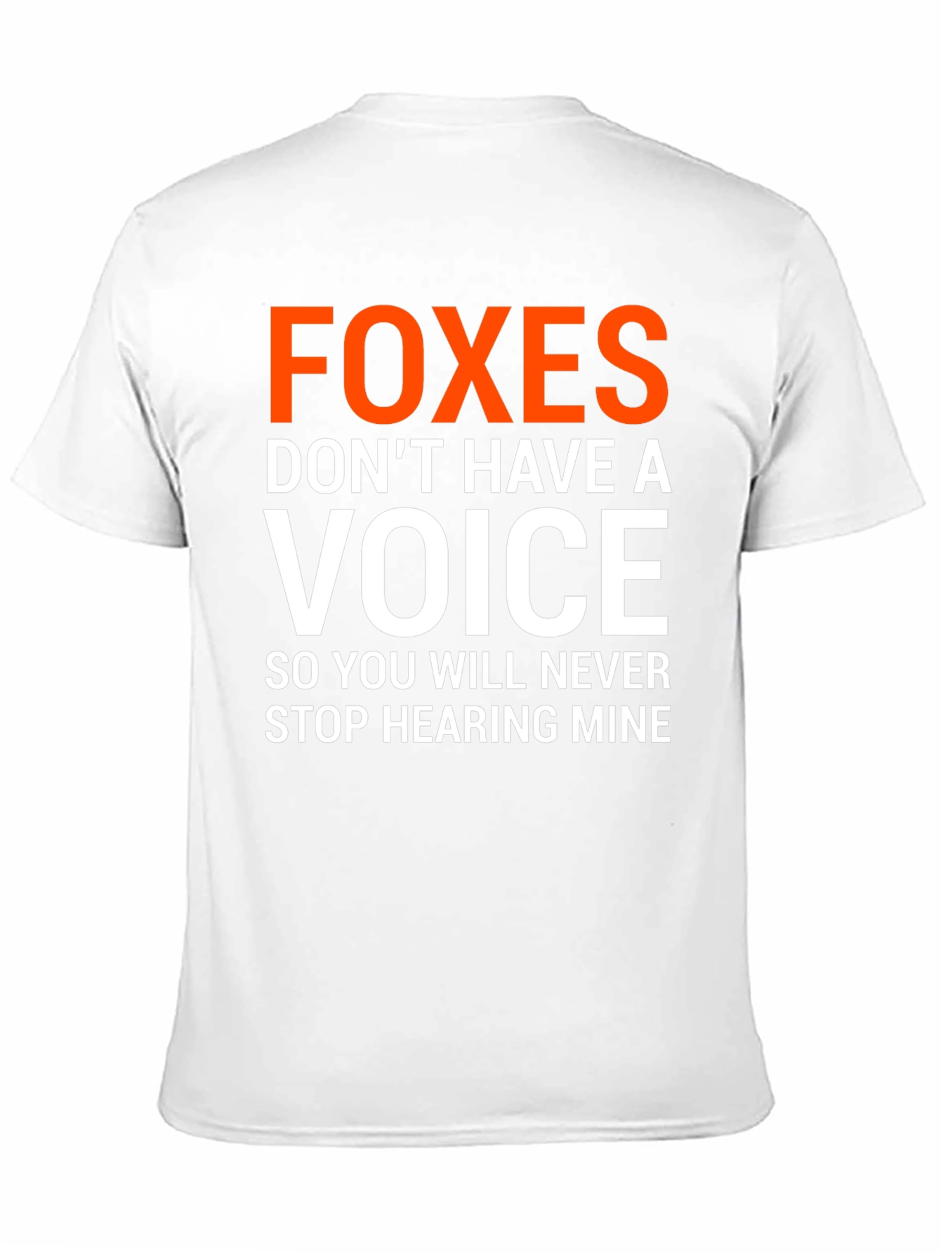 Black Foxes Don't Have A Voice Graphic Tee view 11