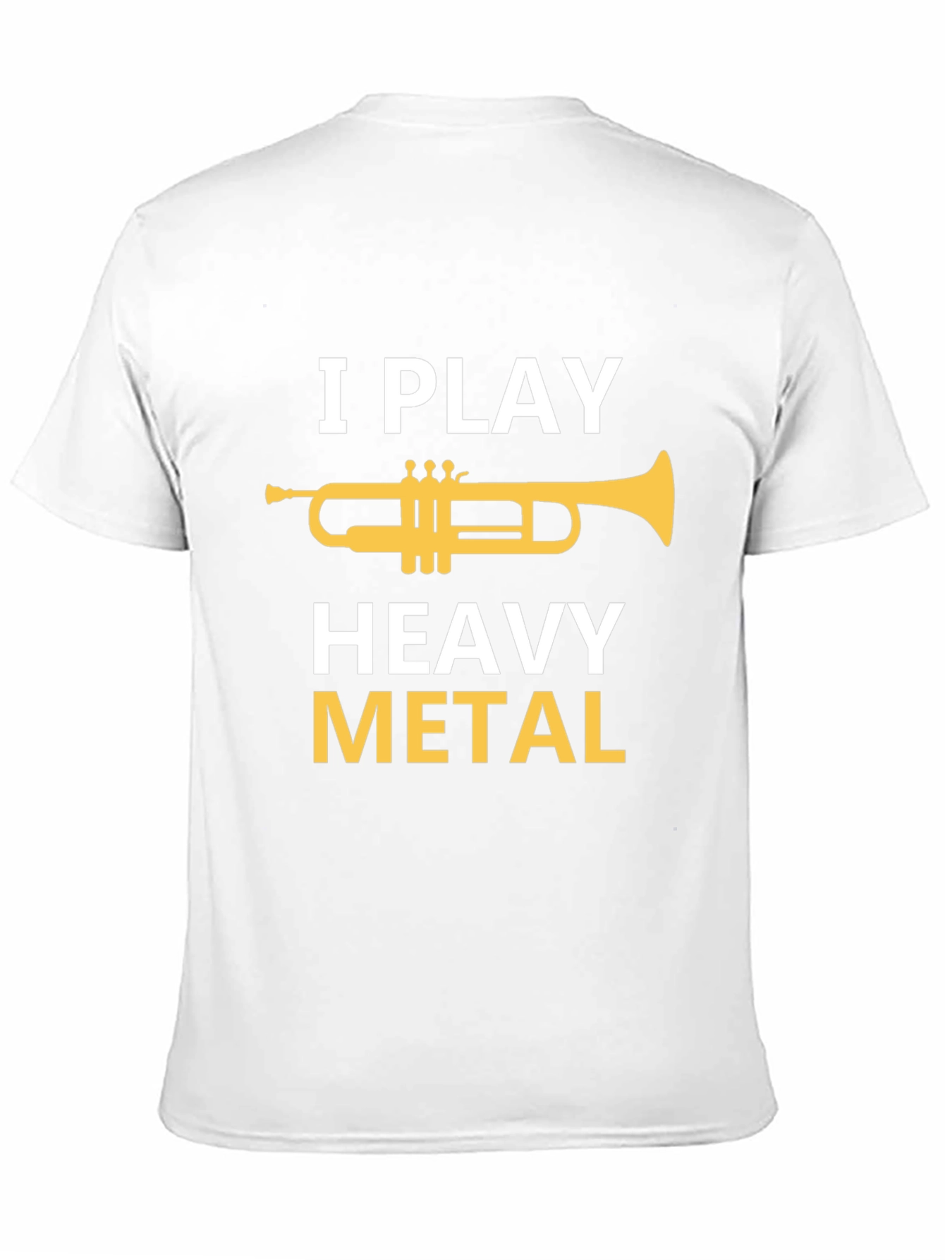 Black I Play Heavy Metal Trumpet T-Shirt view 11
