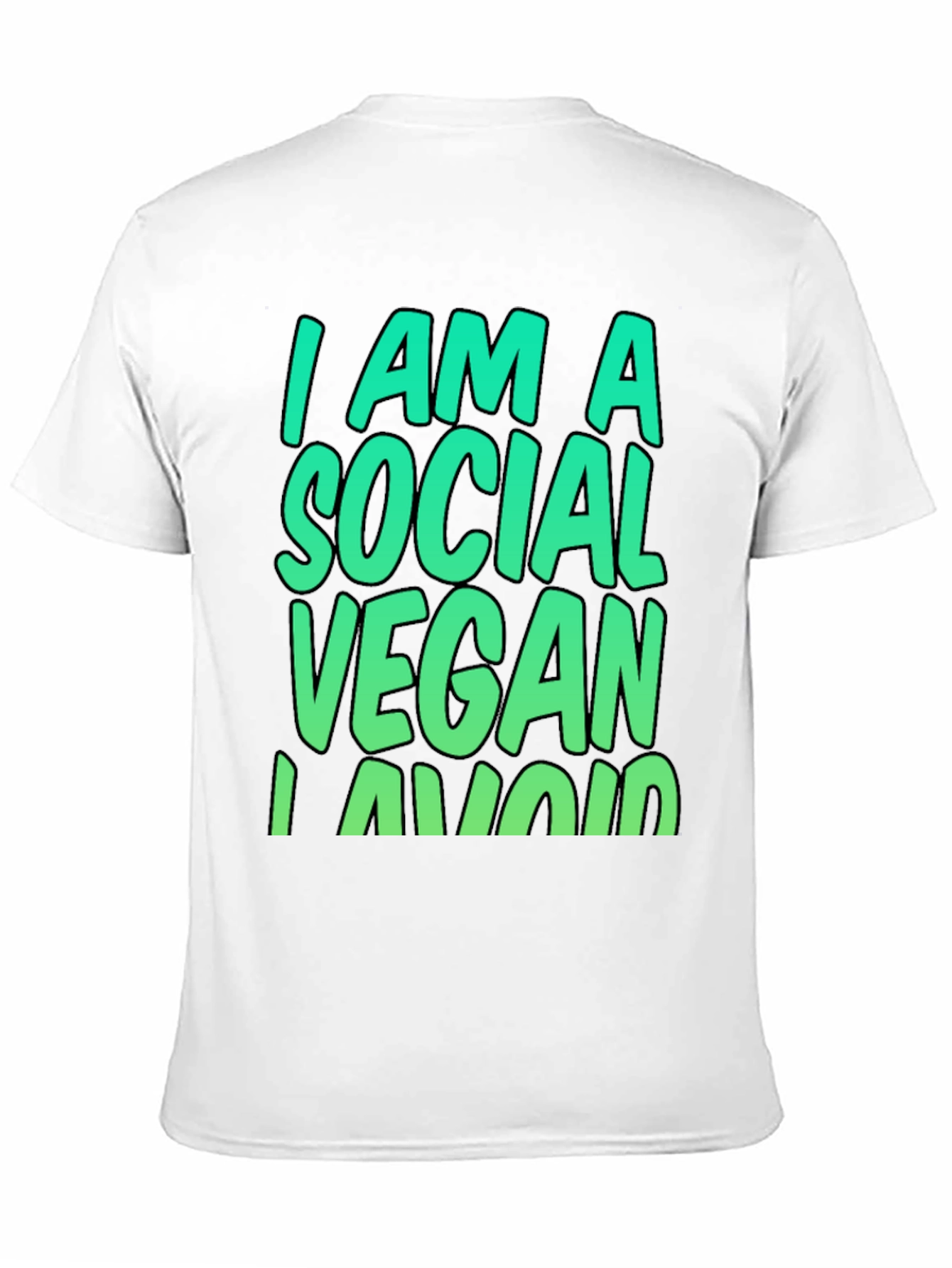 Social Vegan T-Shirt - Humorous Vegetarian Tee - 11