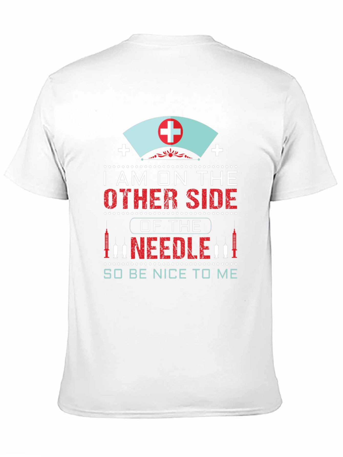 Black Nurse Needle T-Shirt: I'm on the Other Side view 11