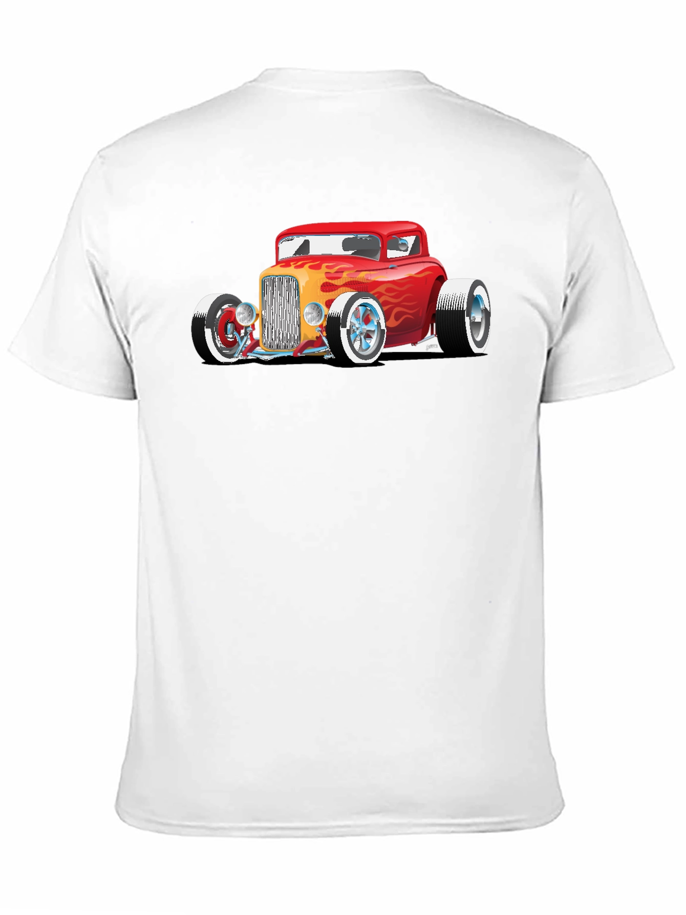 Black Hot Rod Car Graphic Tee - Classic Automotive Style view 11