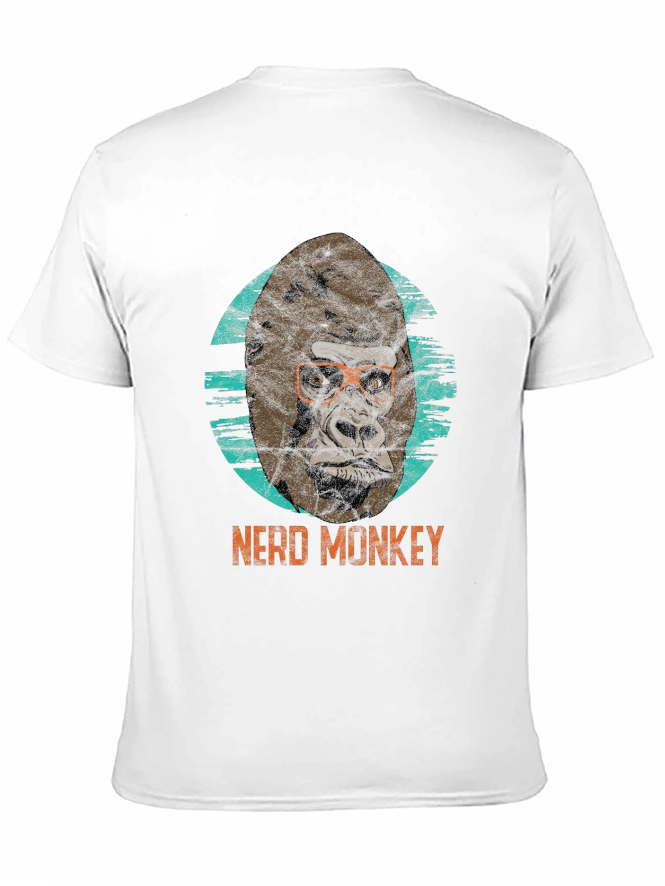 Black Nerd Monkey Graphic Tee - Black T-Shirt view 11