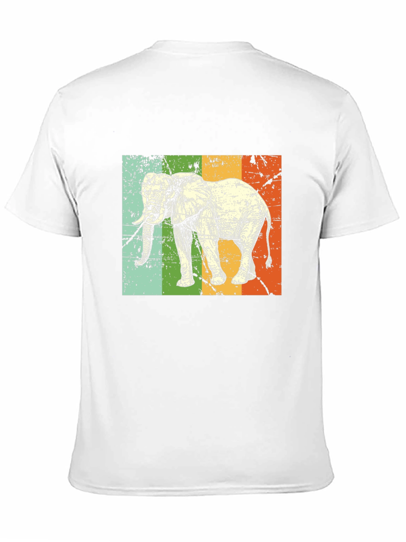 Black Retro Elephant Graphic Tee - Black view 11