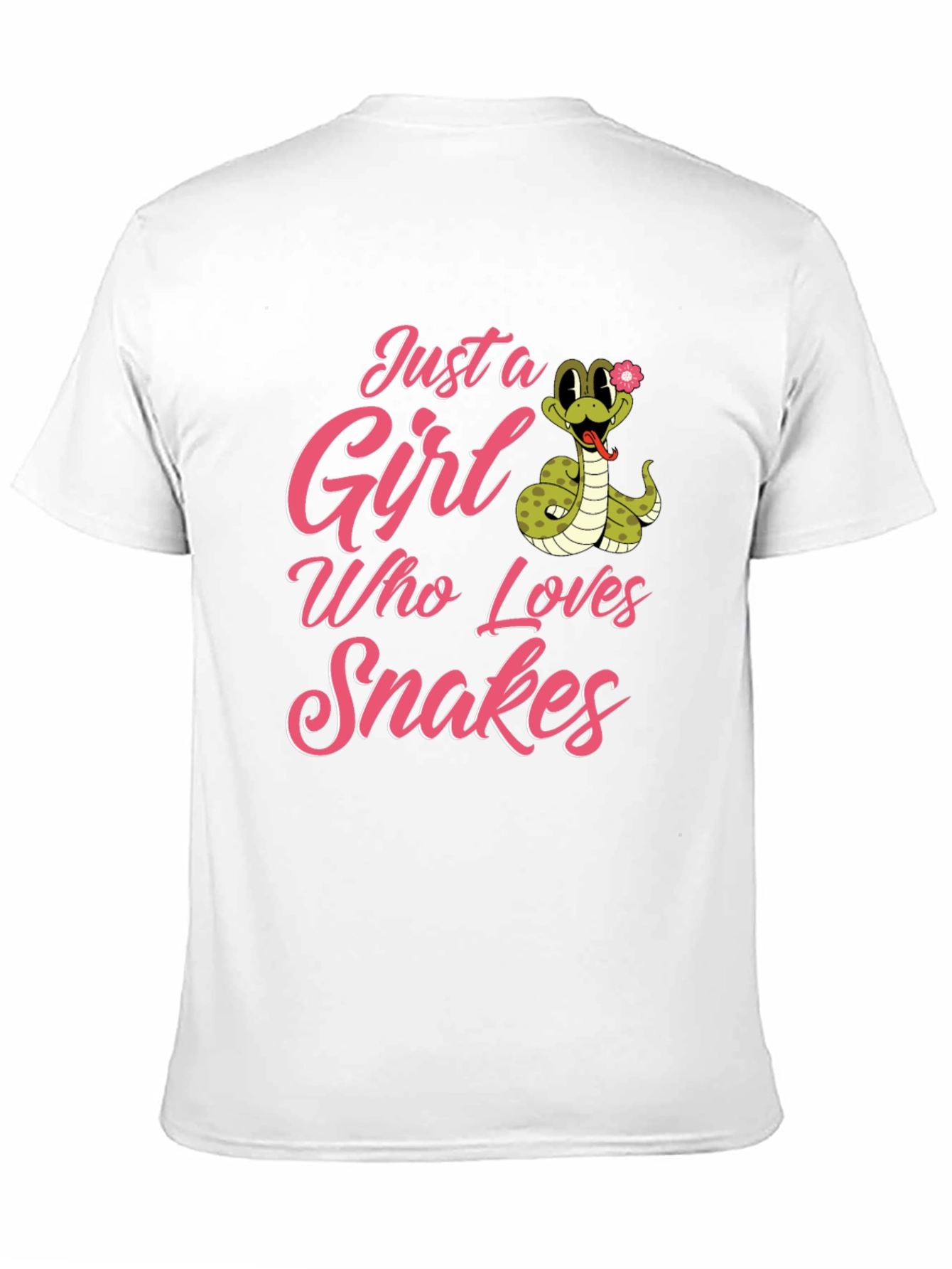 Black Just a Girl Who Loves Snakes T-Shirt view 11
