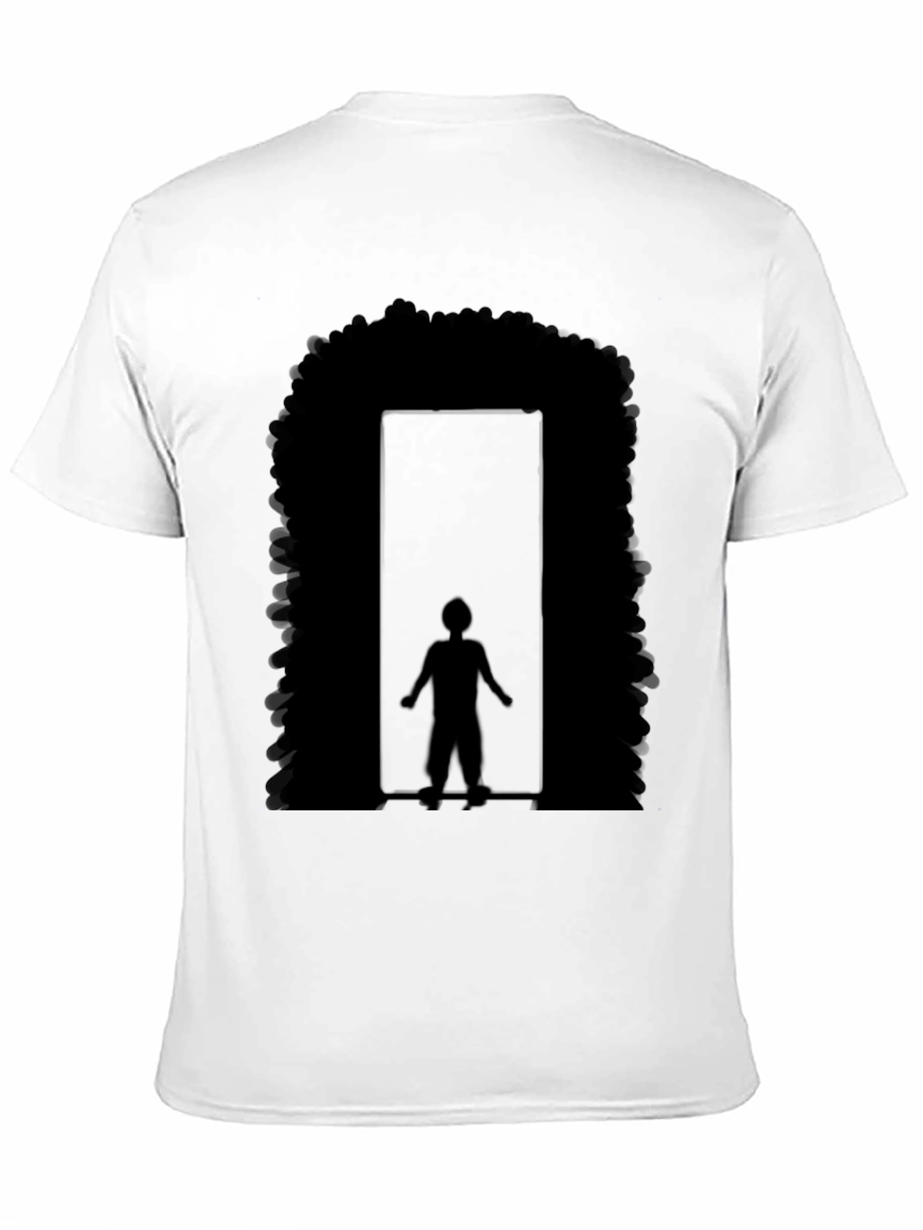 Black Afro Doorway Graphic T-Shirt - Black view 11
