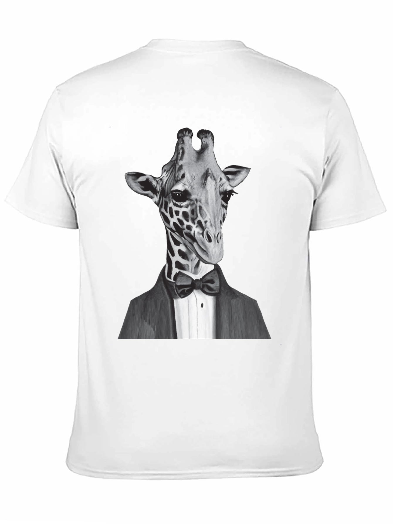 Black Giraffe Tuxedo T-Shirt - Animal Lover Tee view 11