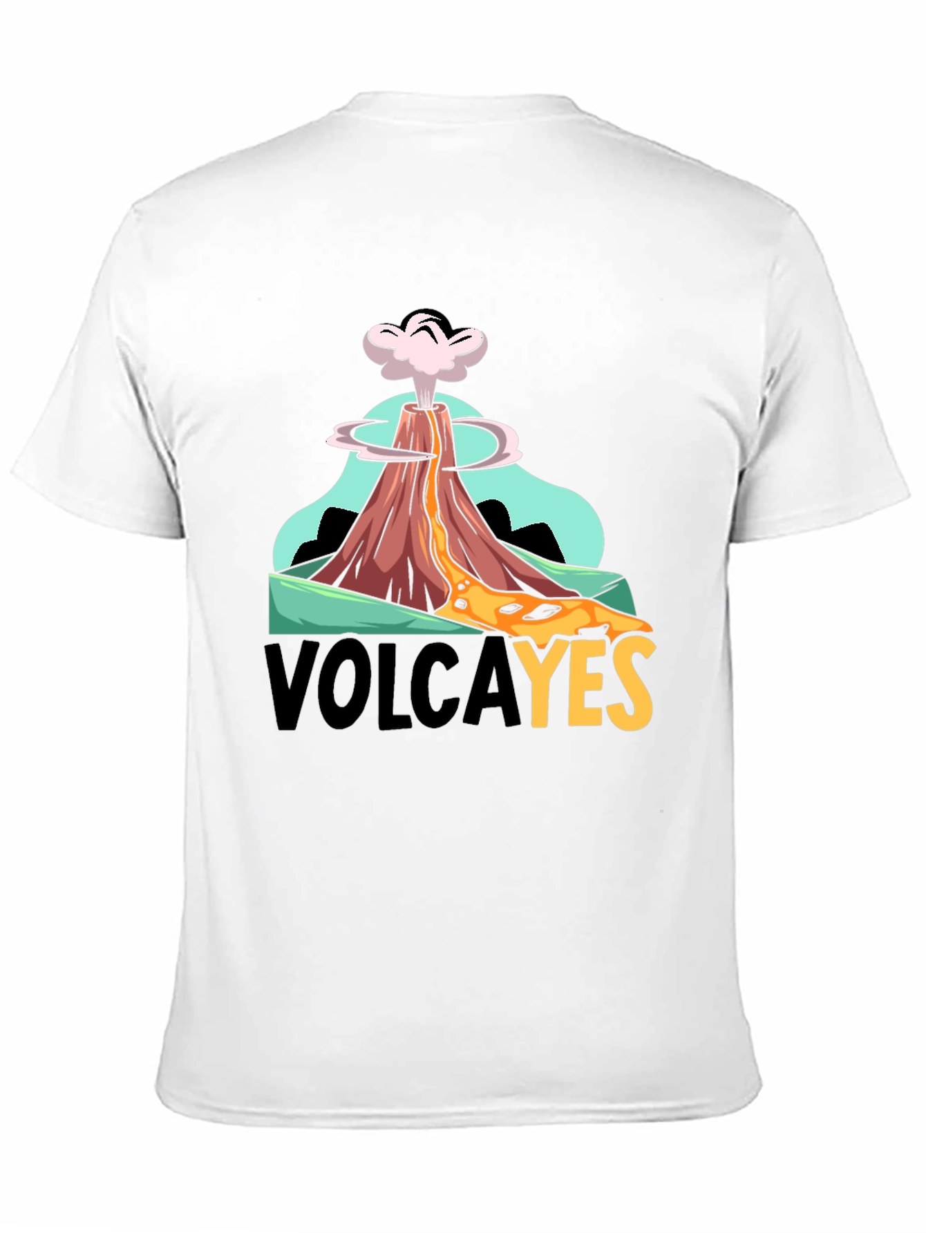 Black VolcaYES T-Shirt - Volcano Graphic Tee view 11