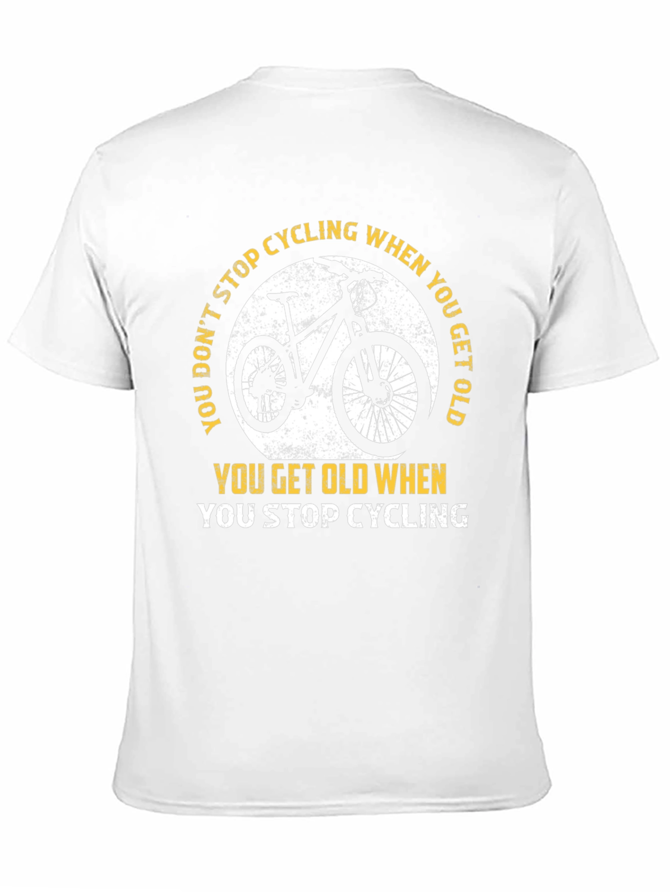 Black Cycling T-Shirt: Don't Stop Cycling! view 11