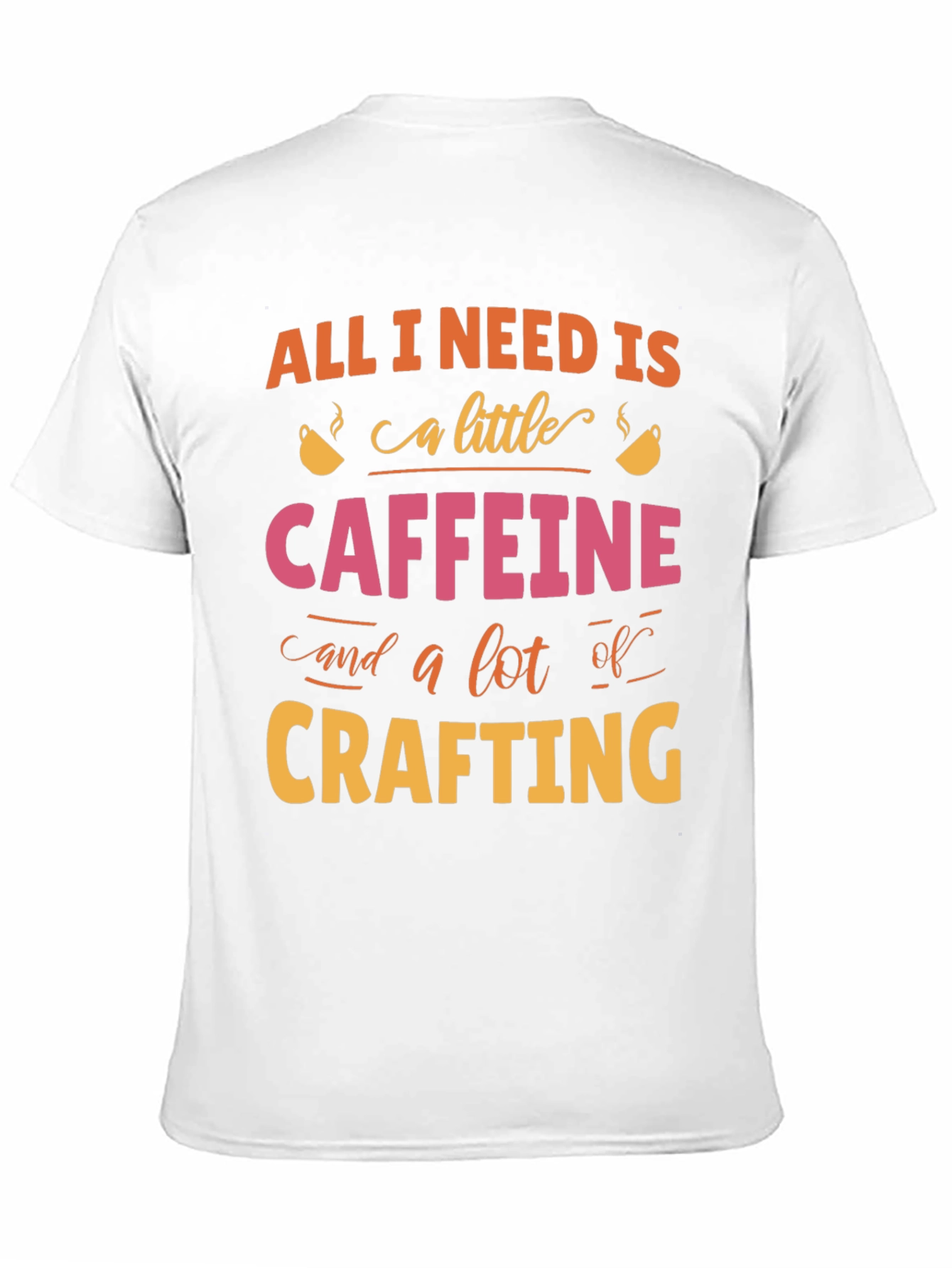Black Caffeine & Crafting T-Shirt - Hobbyist Tee view 11