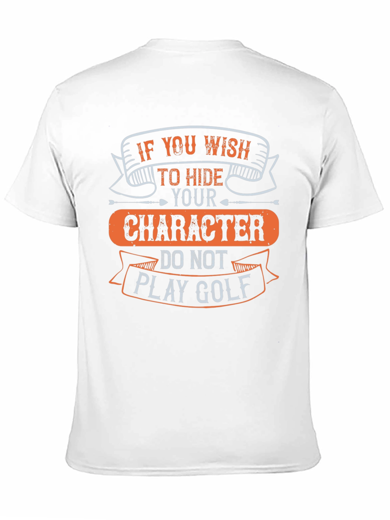 Black Funny Golf T-Shirt: Character Reveal Tee view 11