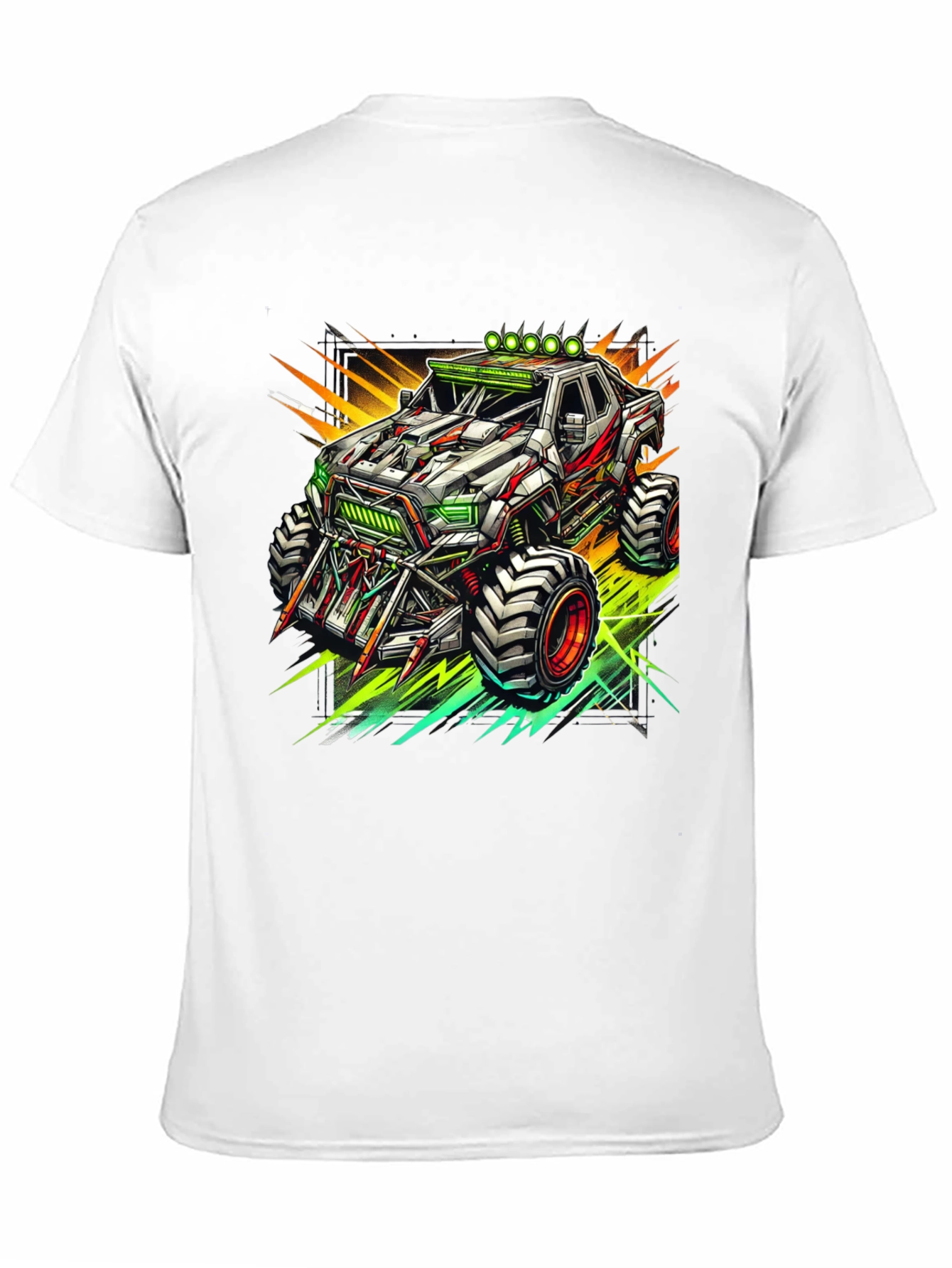 Black Monster Truck Graphic Tee - Cool Black T-Shirt view 11