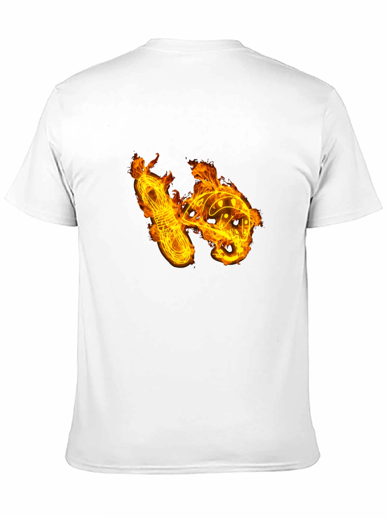 Black Fiery Climbing Gear Graphic Tee - Black Cotton Shirt view 11