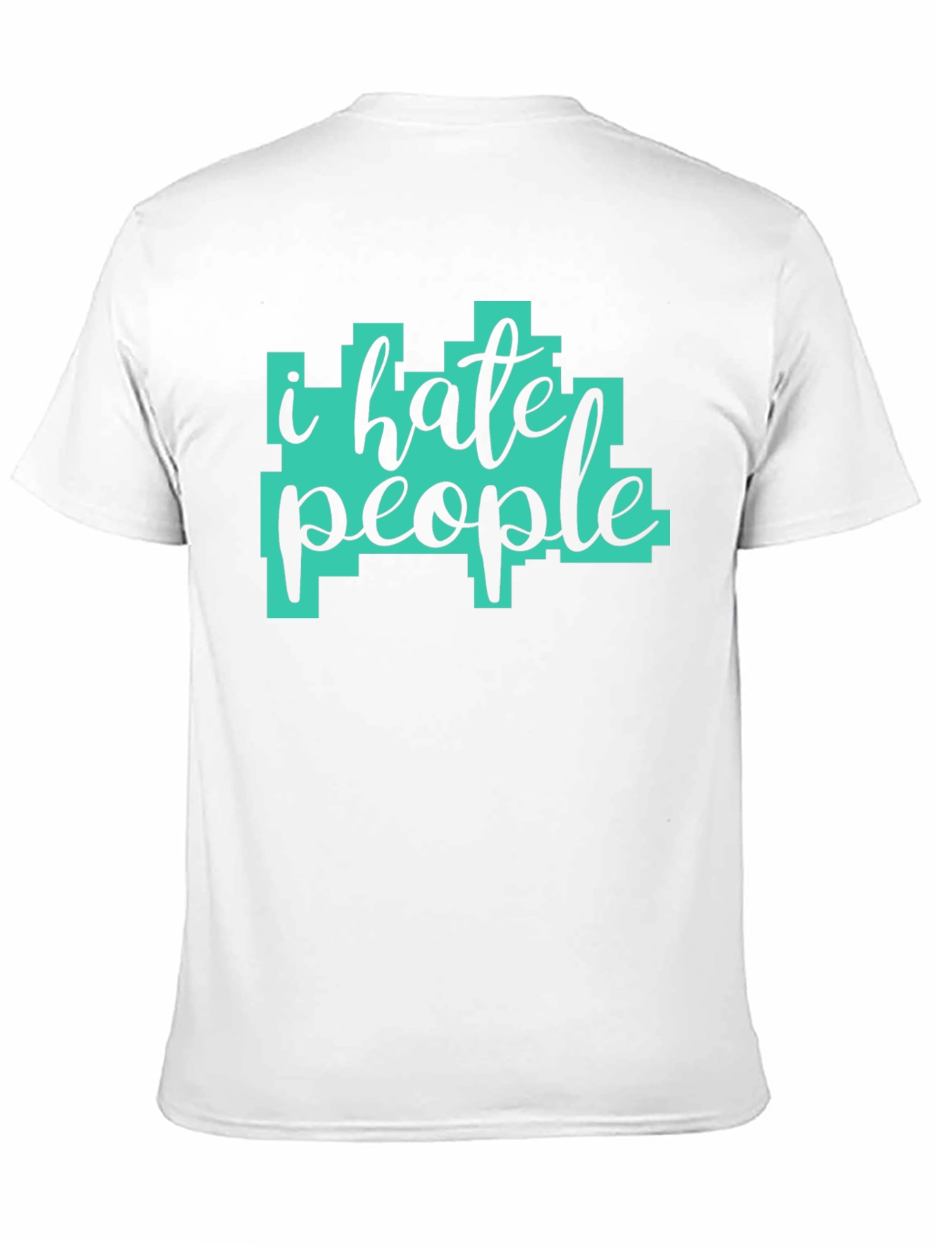 Black I Hate People Graphic Tee - Sarcastic Humor T-Shirt view 11