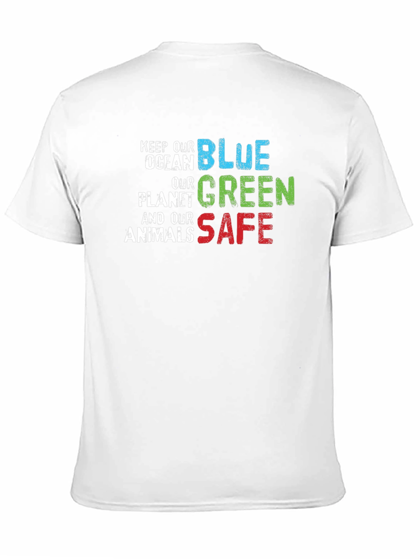 Black Keep Our Planet Safe T-Shirt view 11