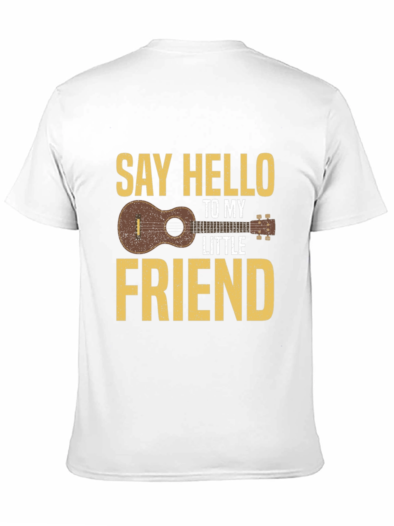 Black Say Hello To My Little Friend Ukulele T-Shirt view 11