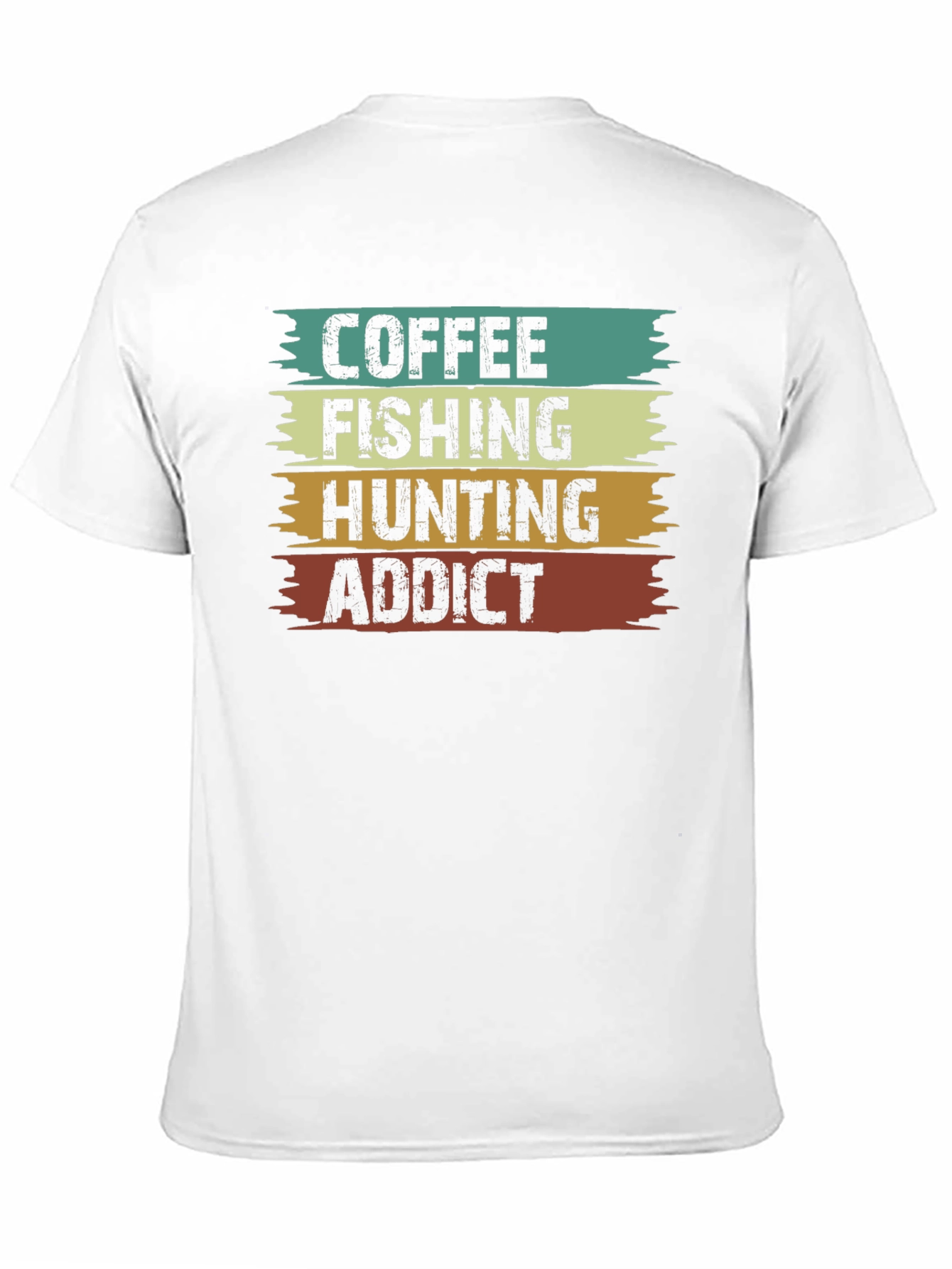 Black Coffee Fishing Hunting Addict Tee view 11