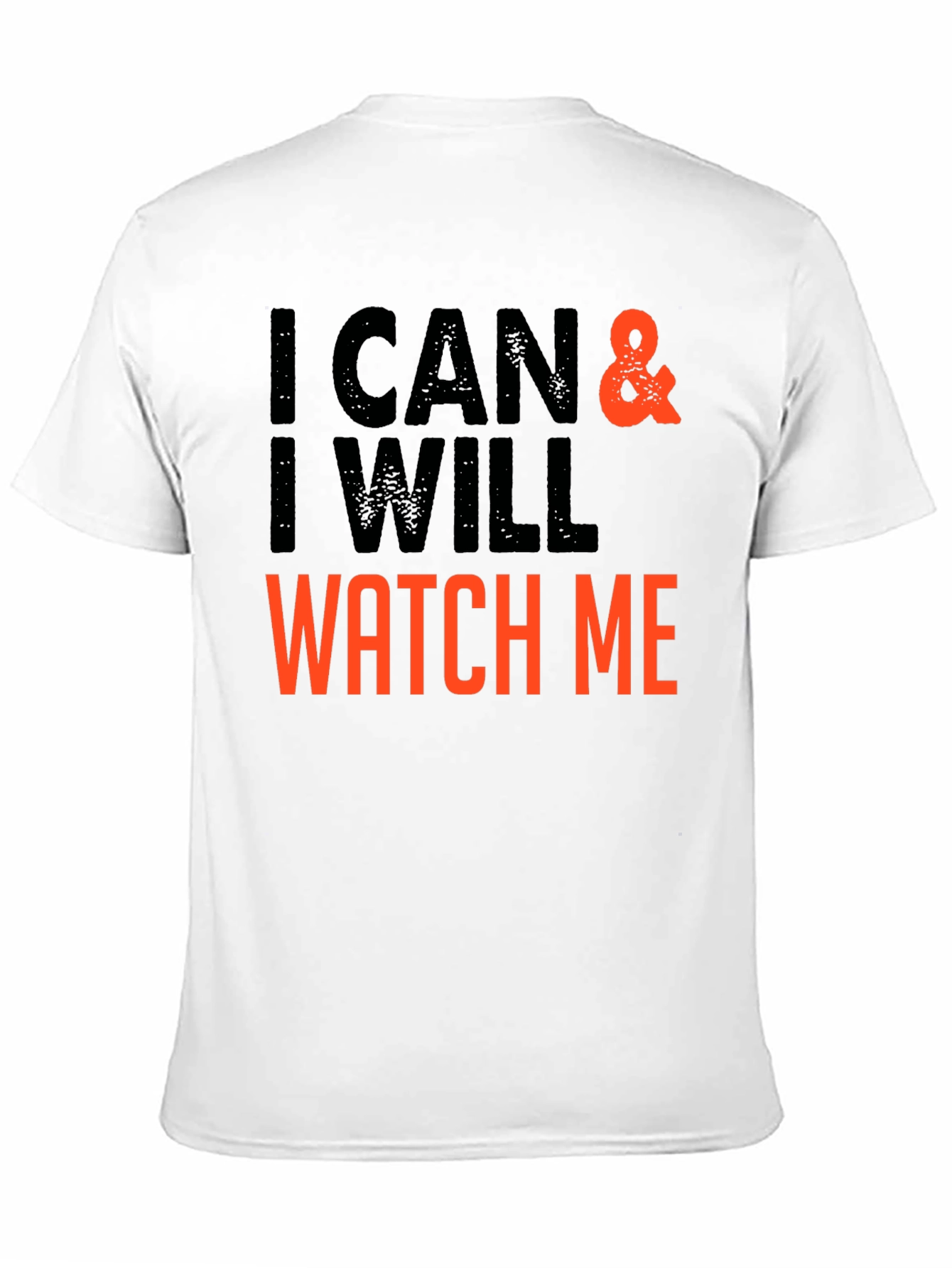 Black I Can & I Will - Motivational T-Shirt view 11