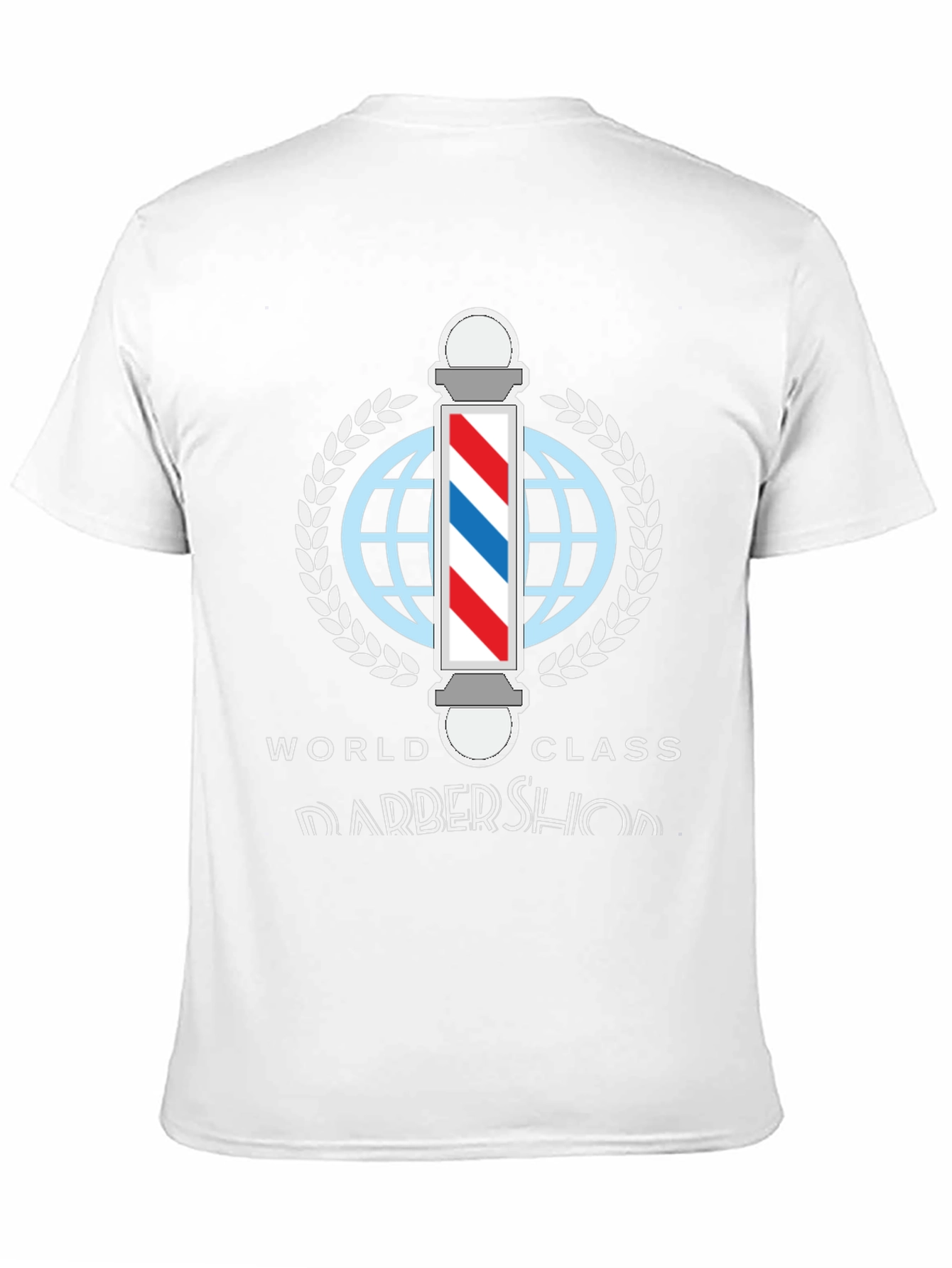 Black World Class Barbershop T-Shirt - Stylish Barber Apparel view 11