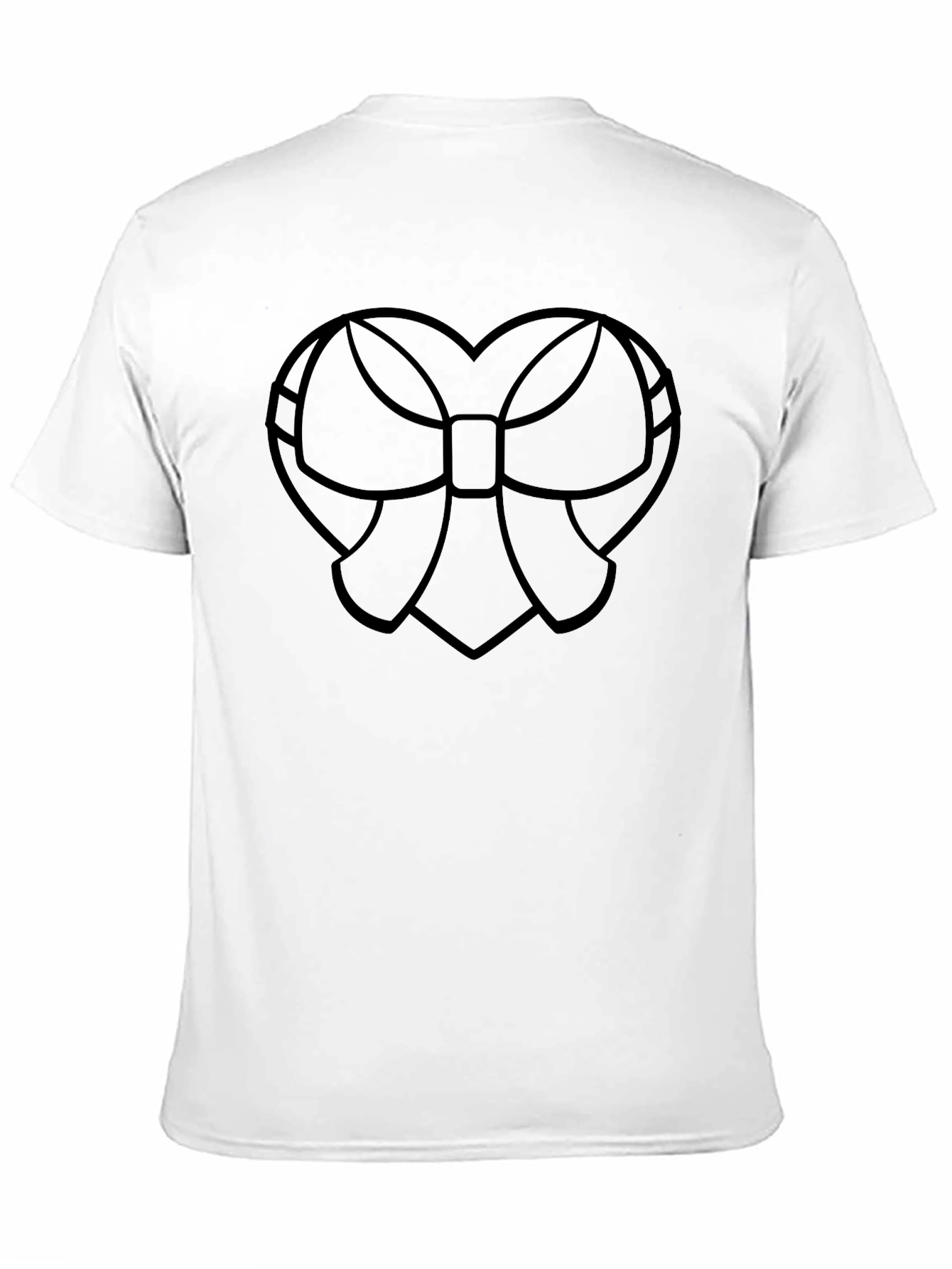 Black Heart Bow Graphic Tee - Stylish Comfort view 11