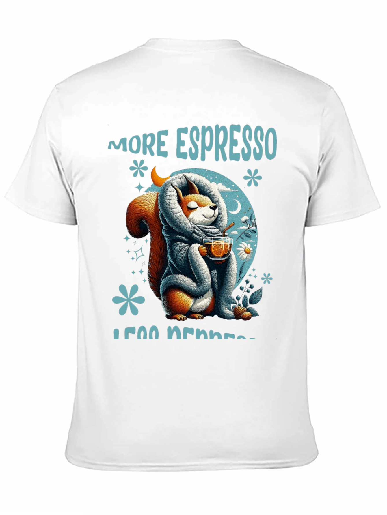 Black More Espresso Less Depresso T-Shirt view 11