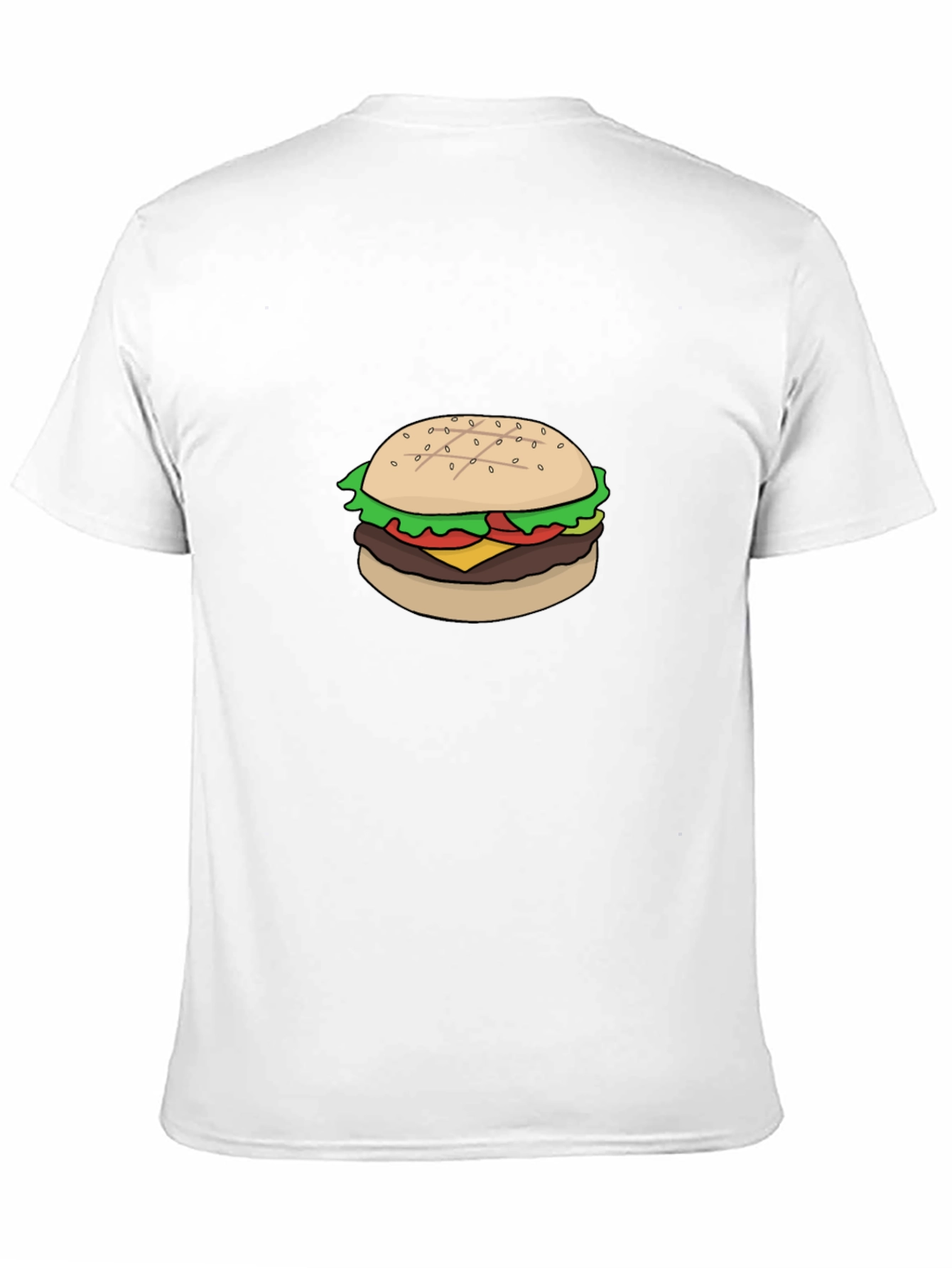 Black Burger Graphic Tee - Casual Black T-Shirt view 11