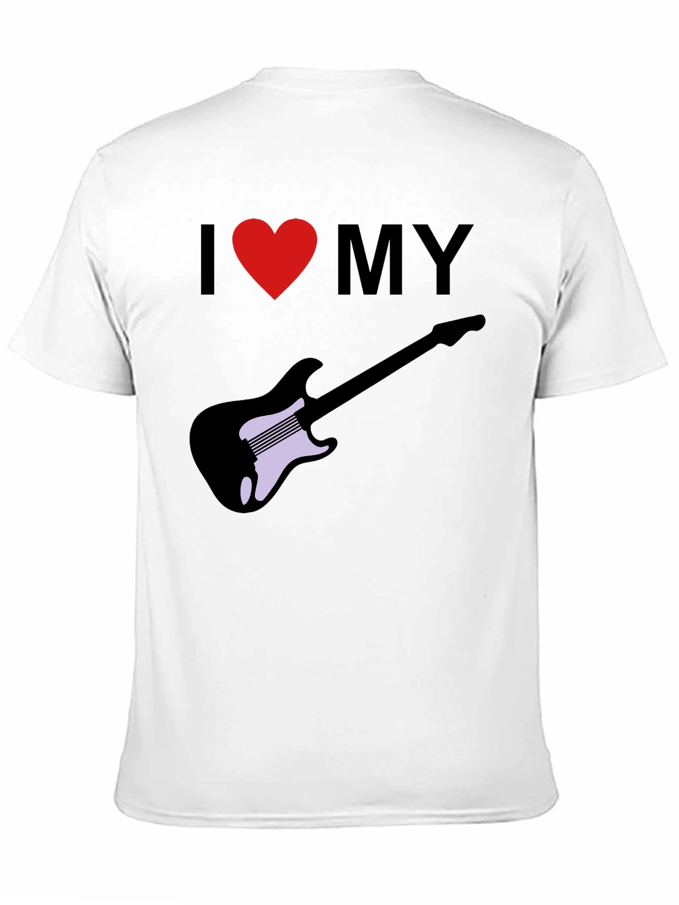 Black I Love My Guitar Graphic Tee view 11