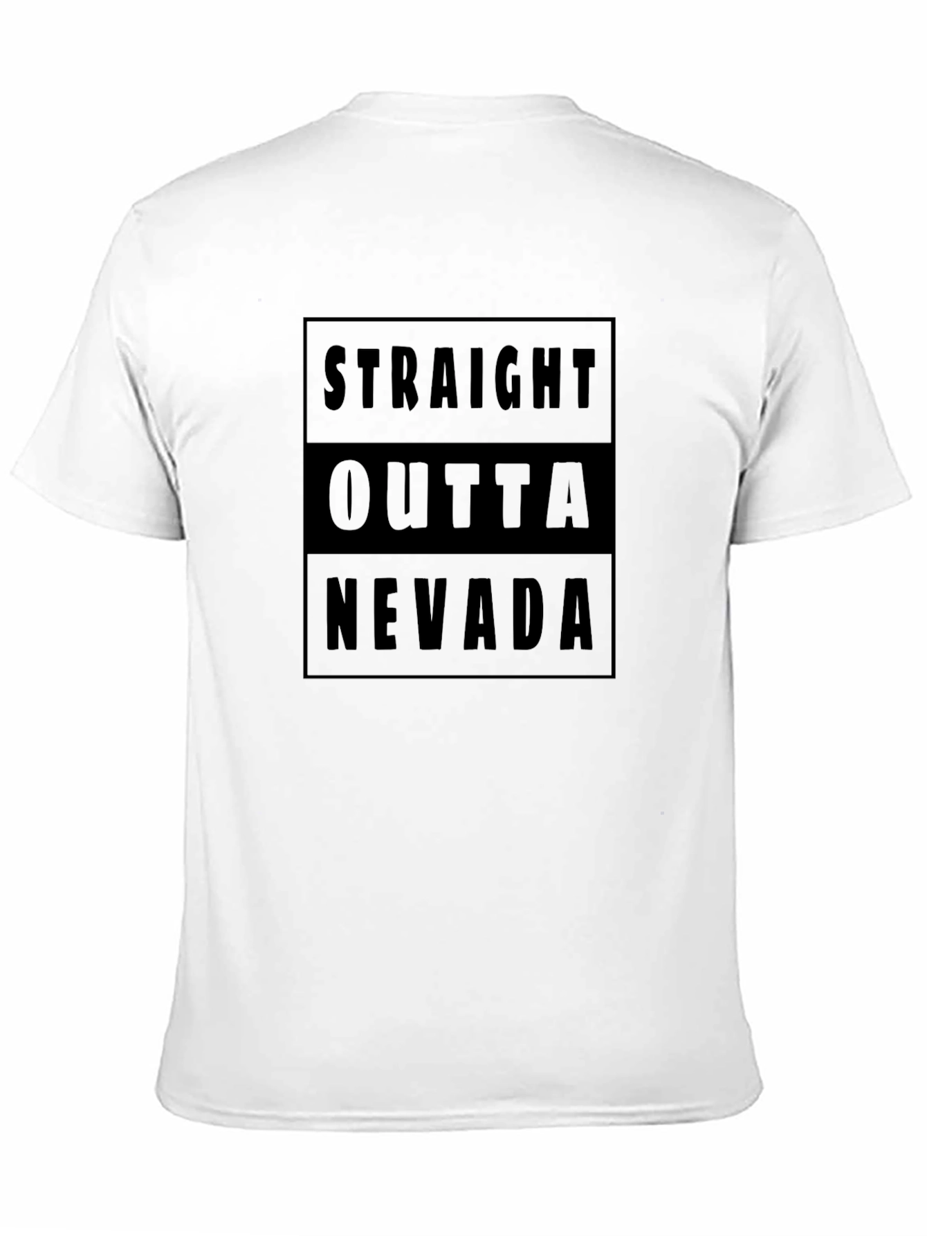 Black Straight Outta Nevada Black Graphic Tee view 11