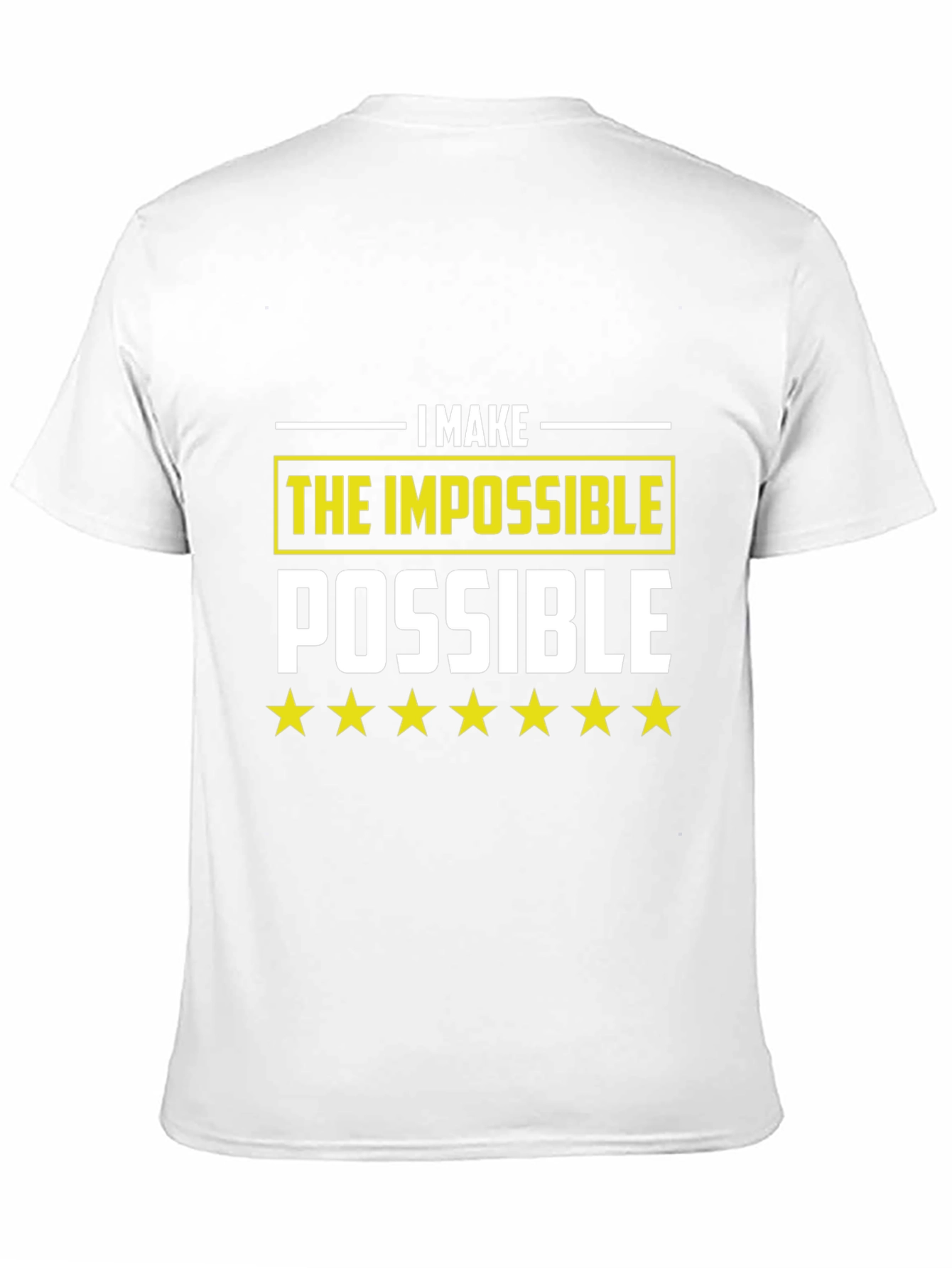 Black I Make The Impossible Possible Black T-Shirt view 11