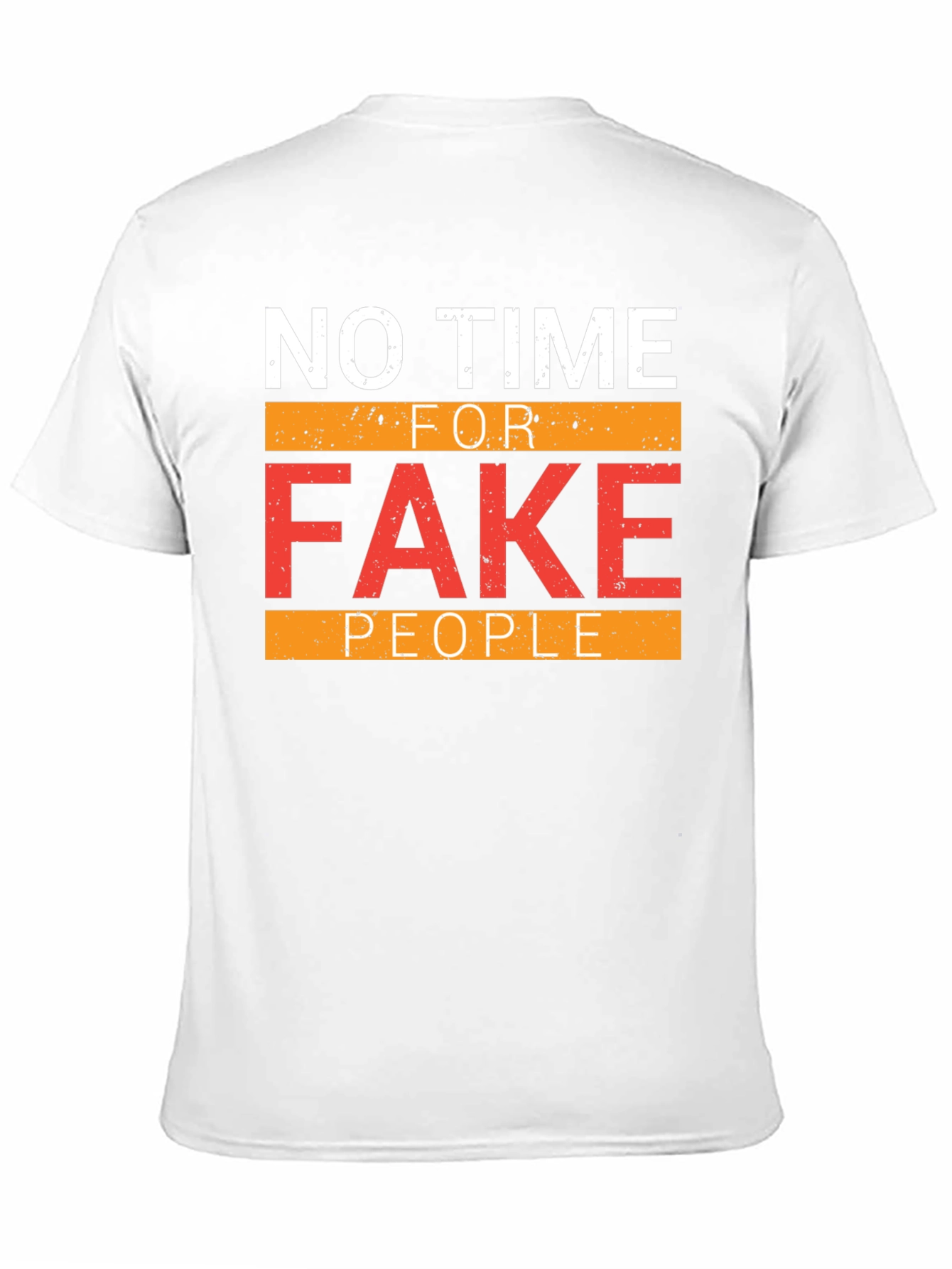 Black No Time For Fake People Graphic Tee view 11