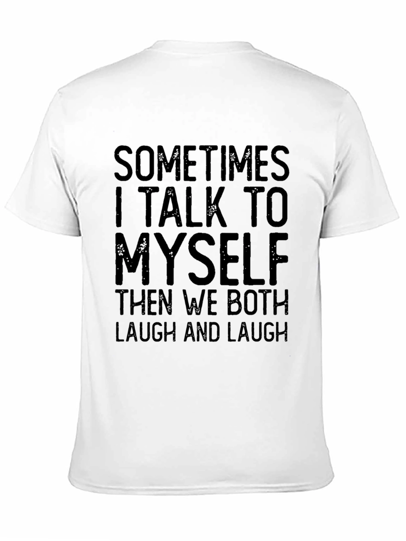 Black Funny "Talk To Myself" Graphic Tee view 11