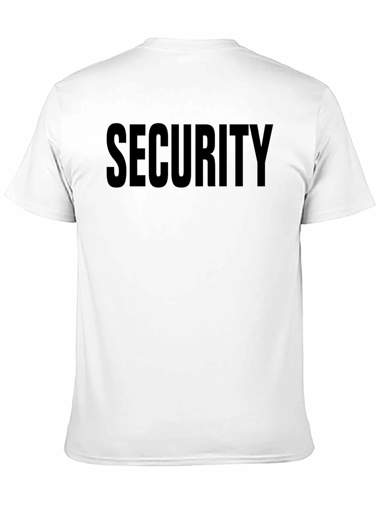 Black Security Print Black T-Shirt view 11
