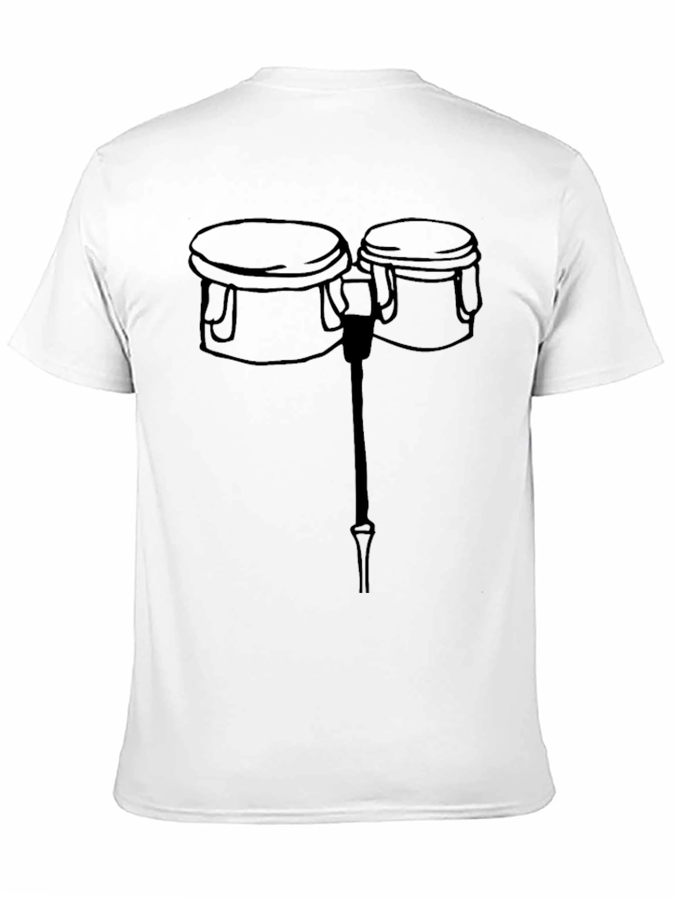 Black Bongo Drum Graphic Tee - Black T-Shirt view 11