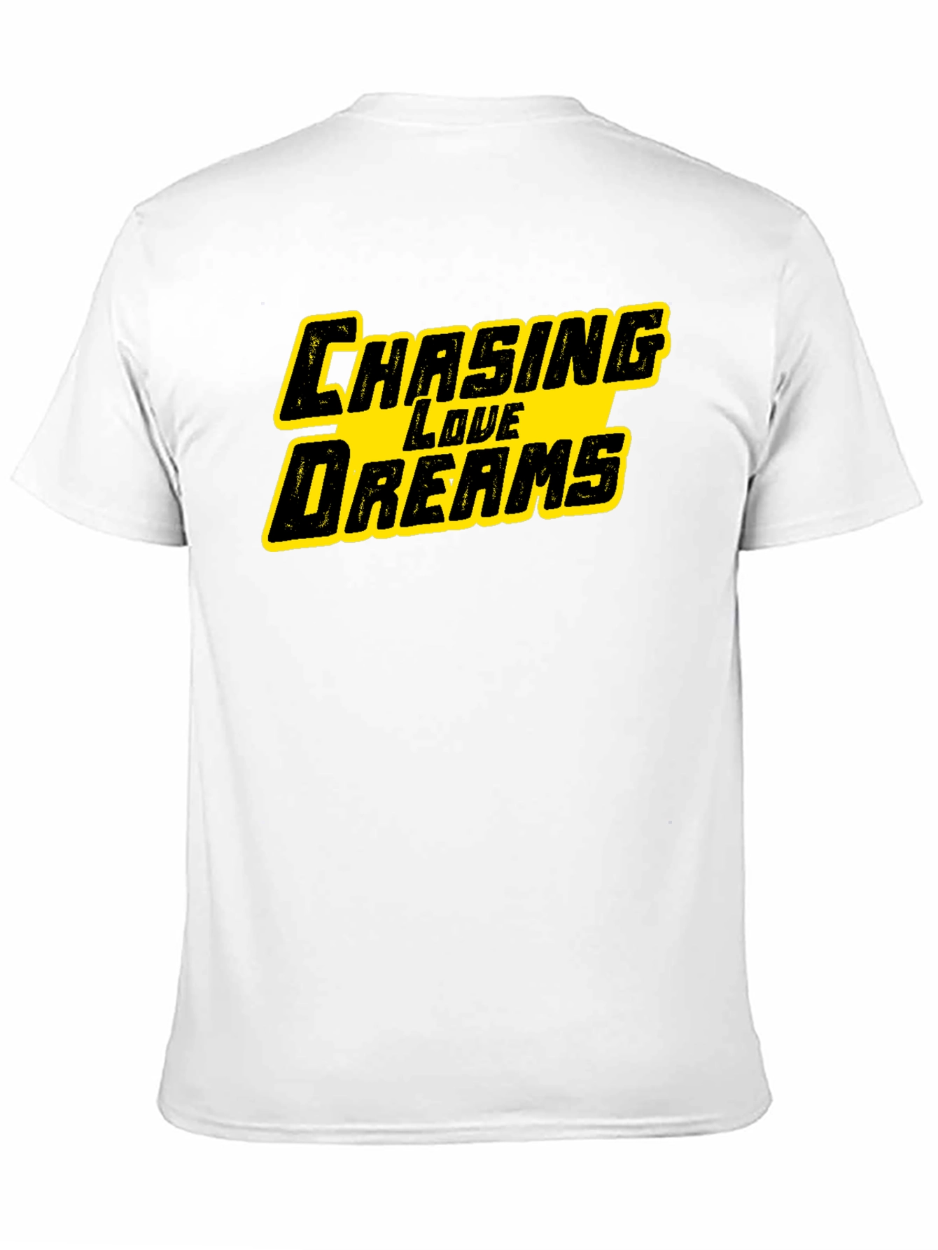 Black Chasing Love Dreams Graphic Black T-Shirt view 11
