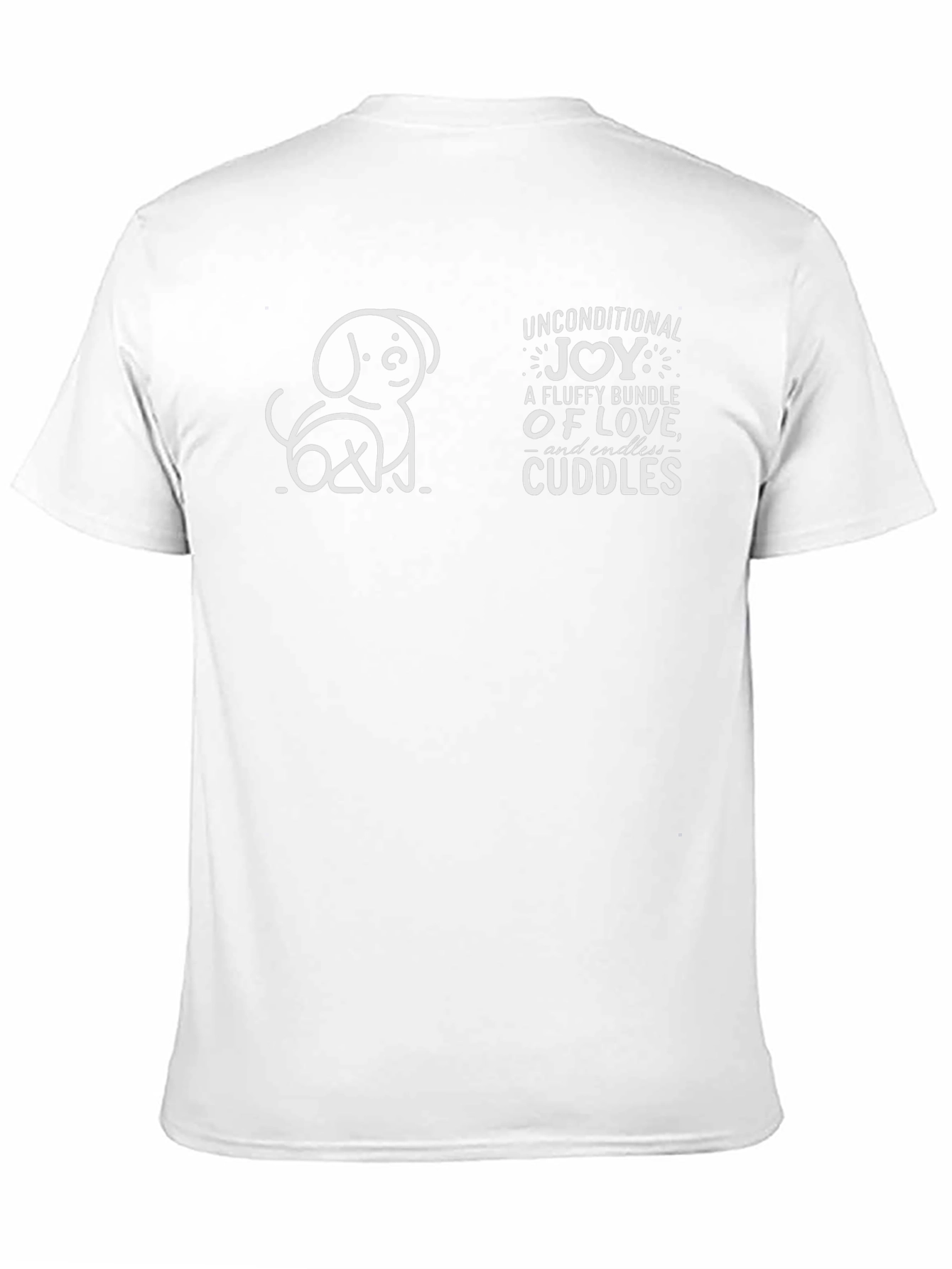 Black Unconditional Joy Dog Lover T-Shirt view 11