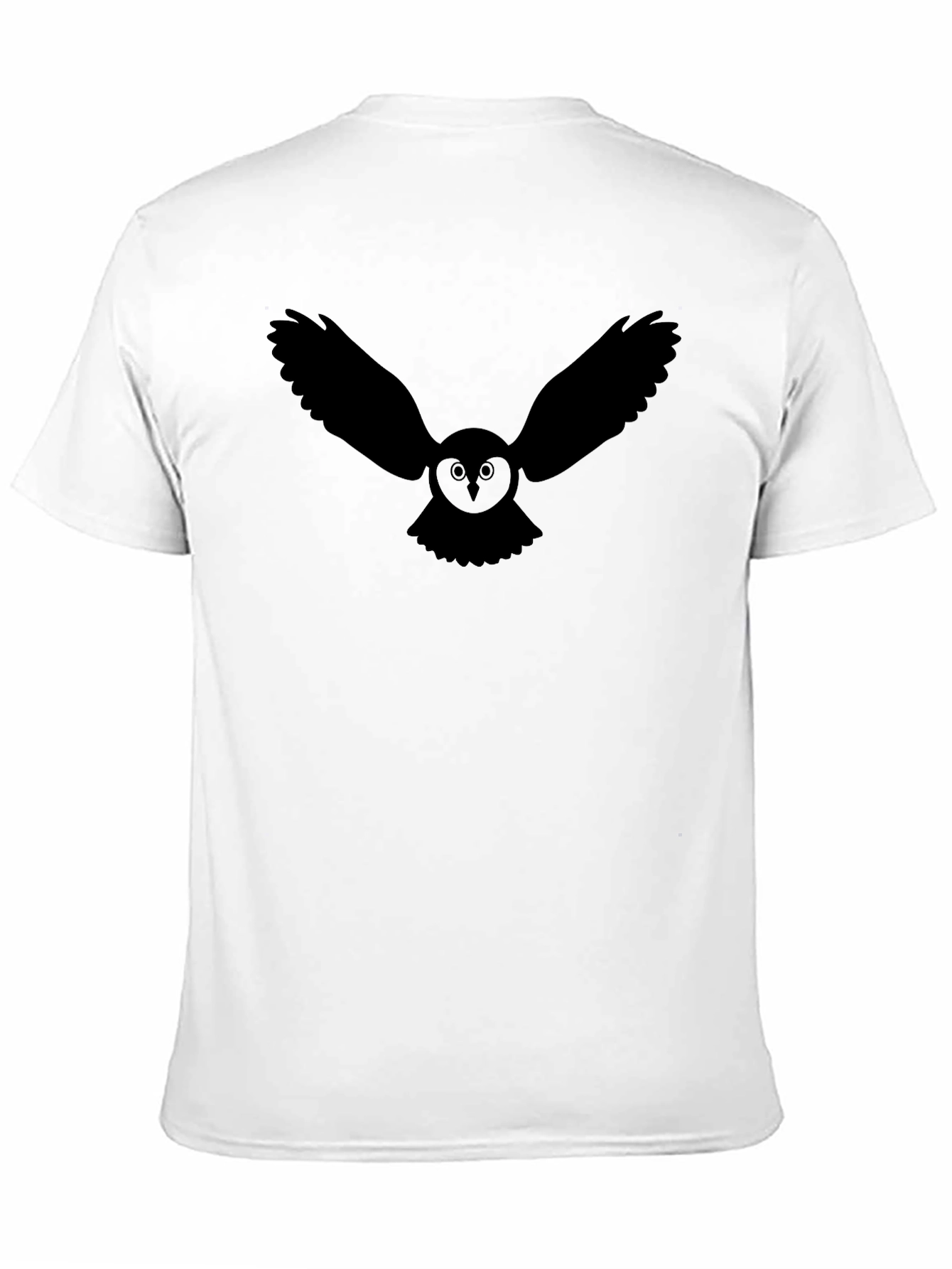 Black Owl Graphic Black T-Shirt - Cool Bird Tee view 11