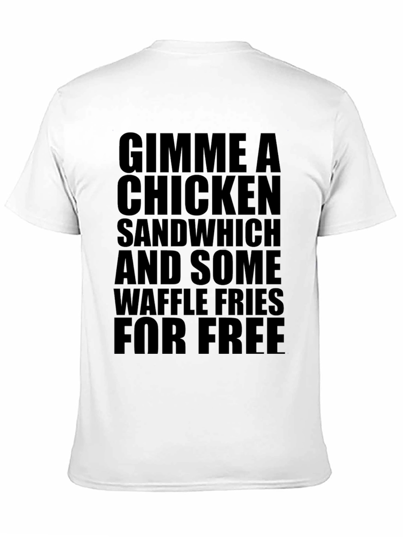 Black Gimme Chicken Sandwich T-Shirt view 11