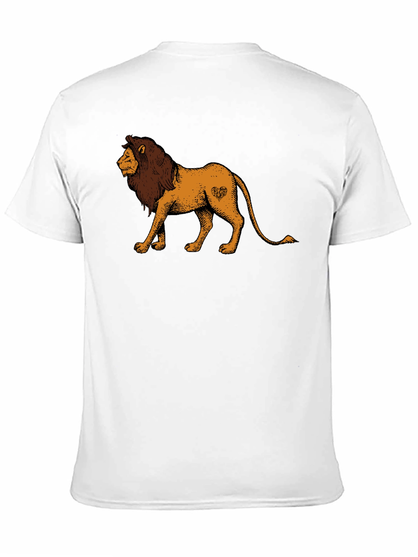 Black Lion Graphic Tee - Unisex Black T-Shirt view 11