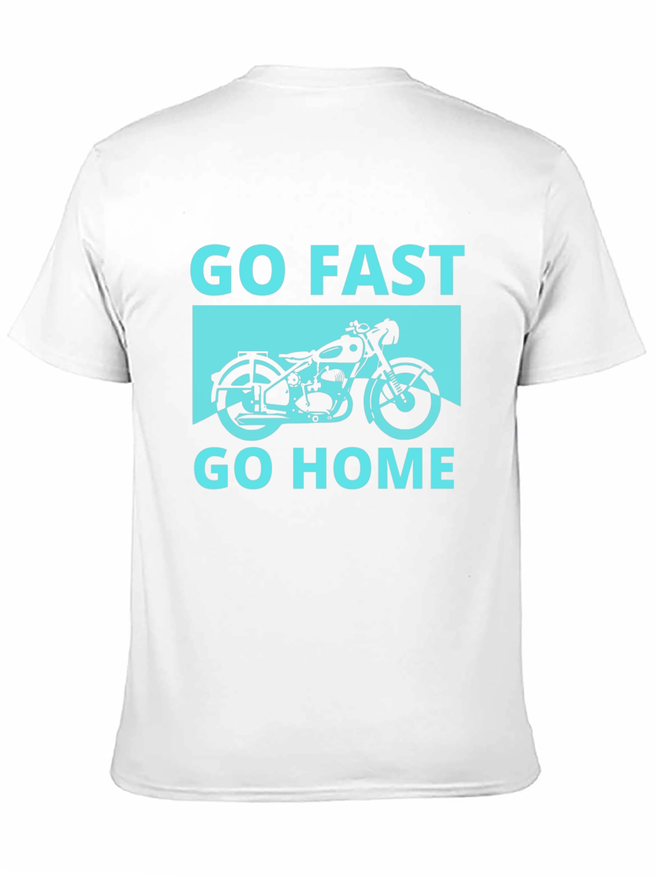 Black Go Fast Go Home Tee - Motorcycle Graphic T-Shirt view 11