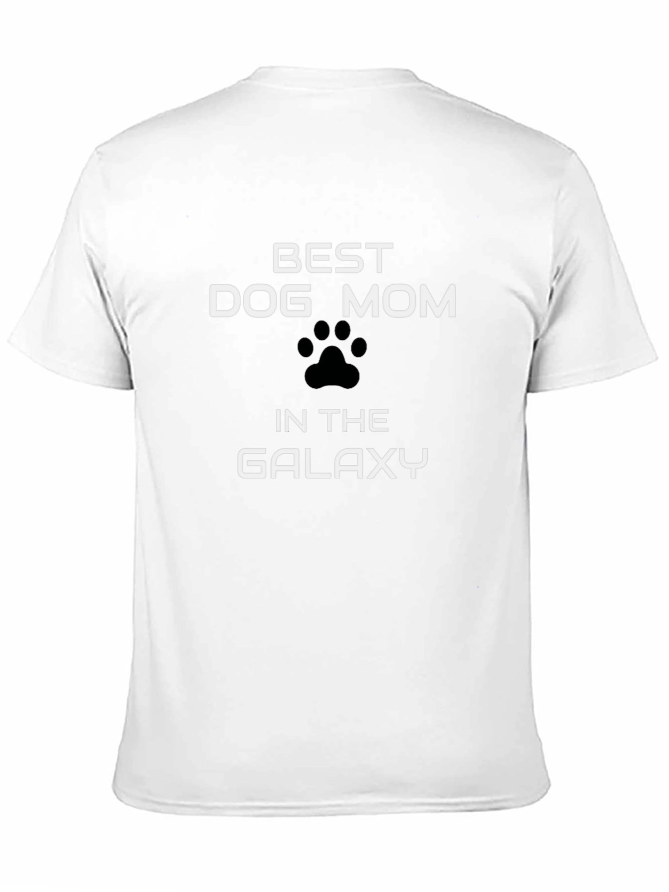 Black Best Dog Mom Galaxy Black T-Shirt view 11