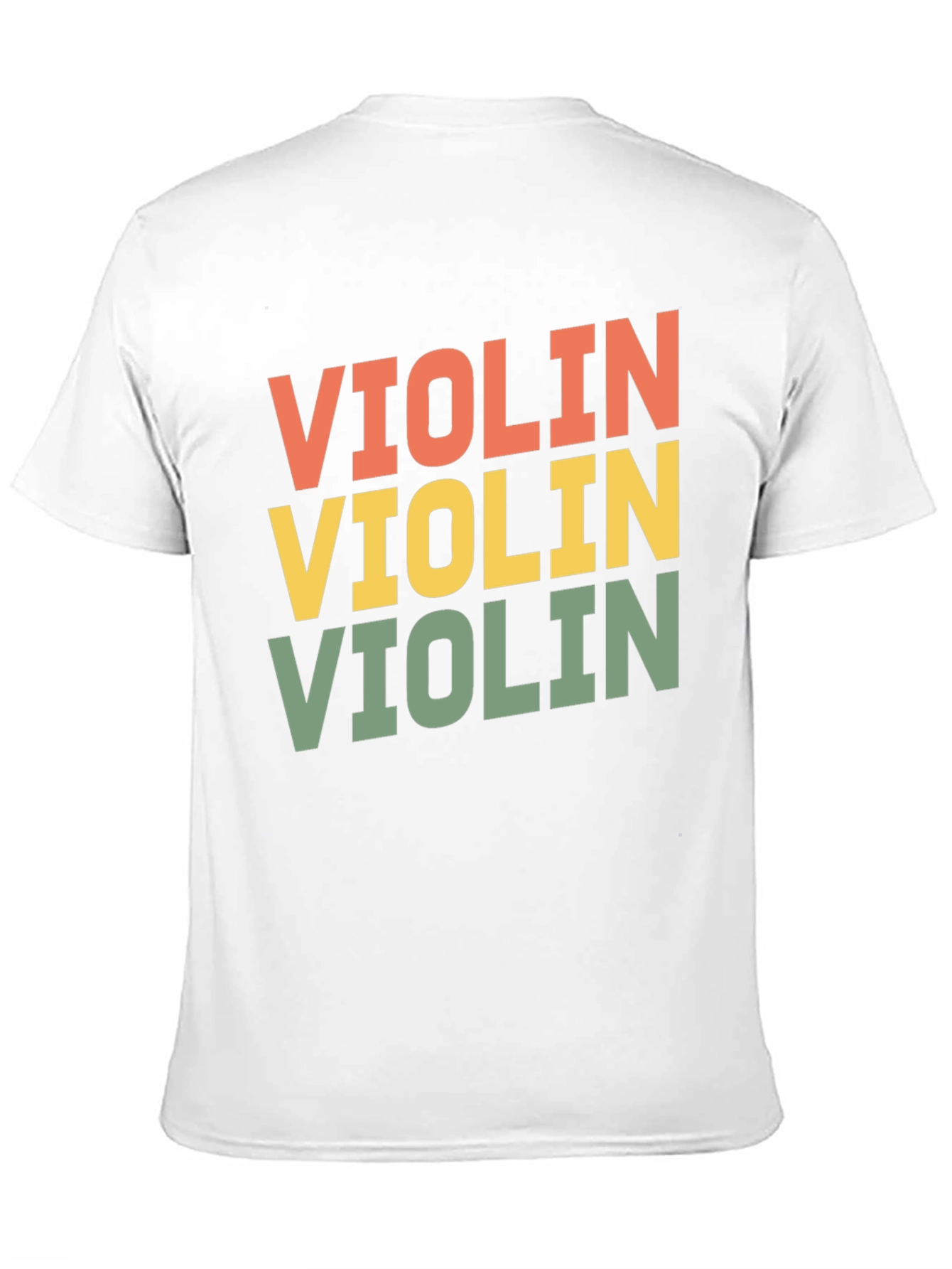 Black Retro Violin Graphic Tee view 11